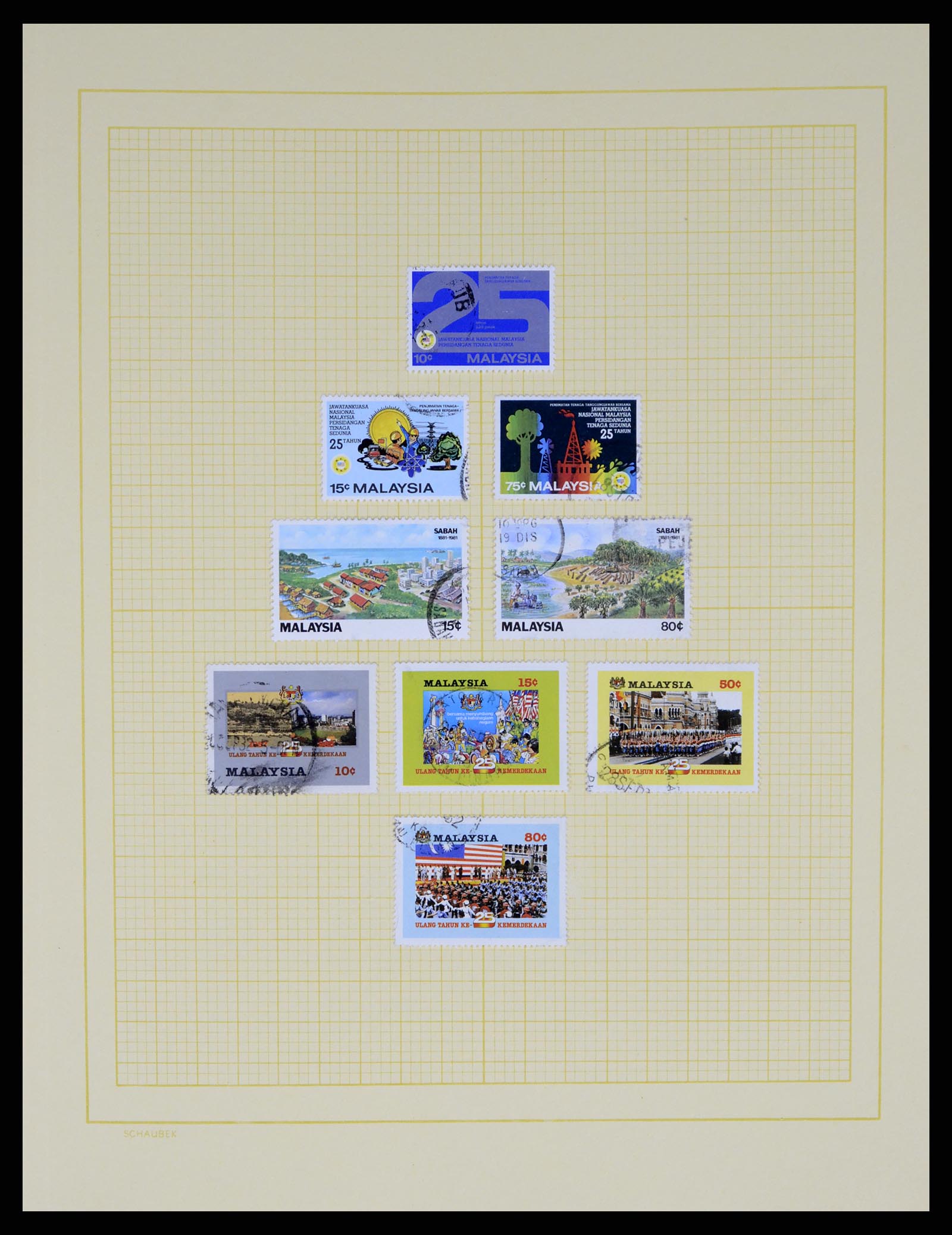 37613 039 - Postzegelverzameling 37613 Maleisië 1957-1999.
