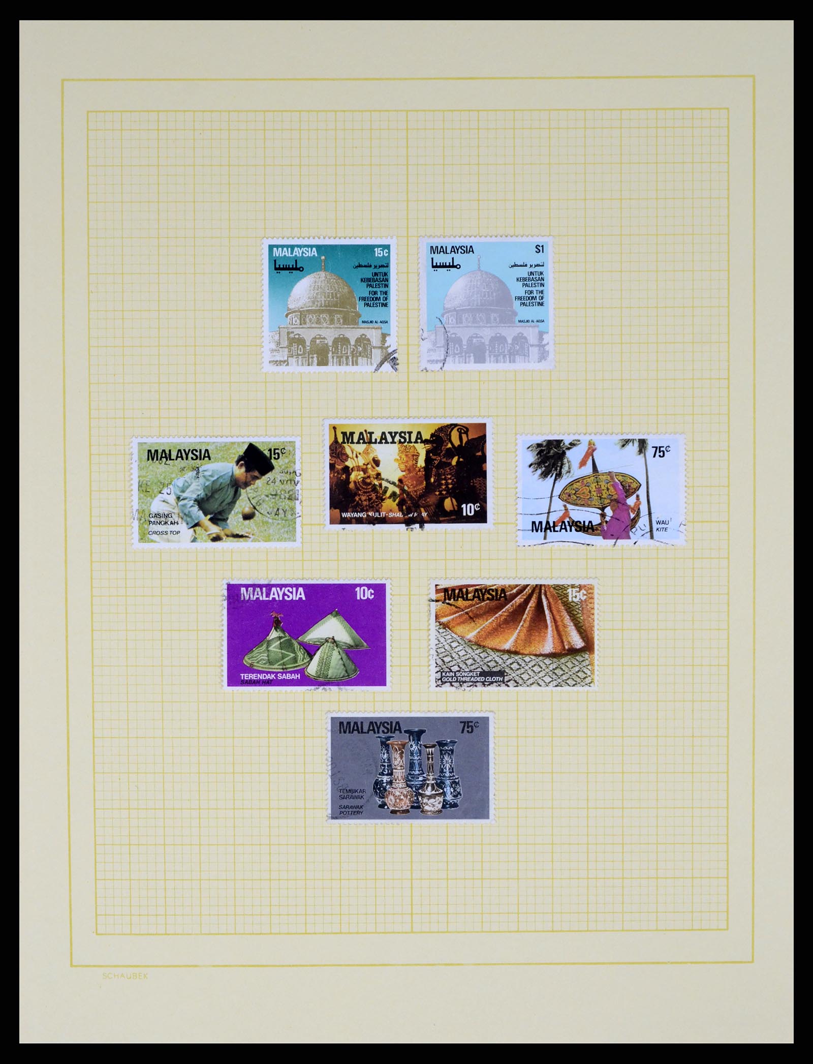 37613 042 - Postzegelverzameling 37613 Maleisië 1957-1999.