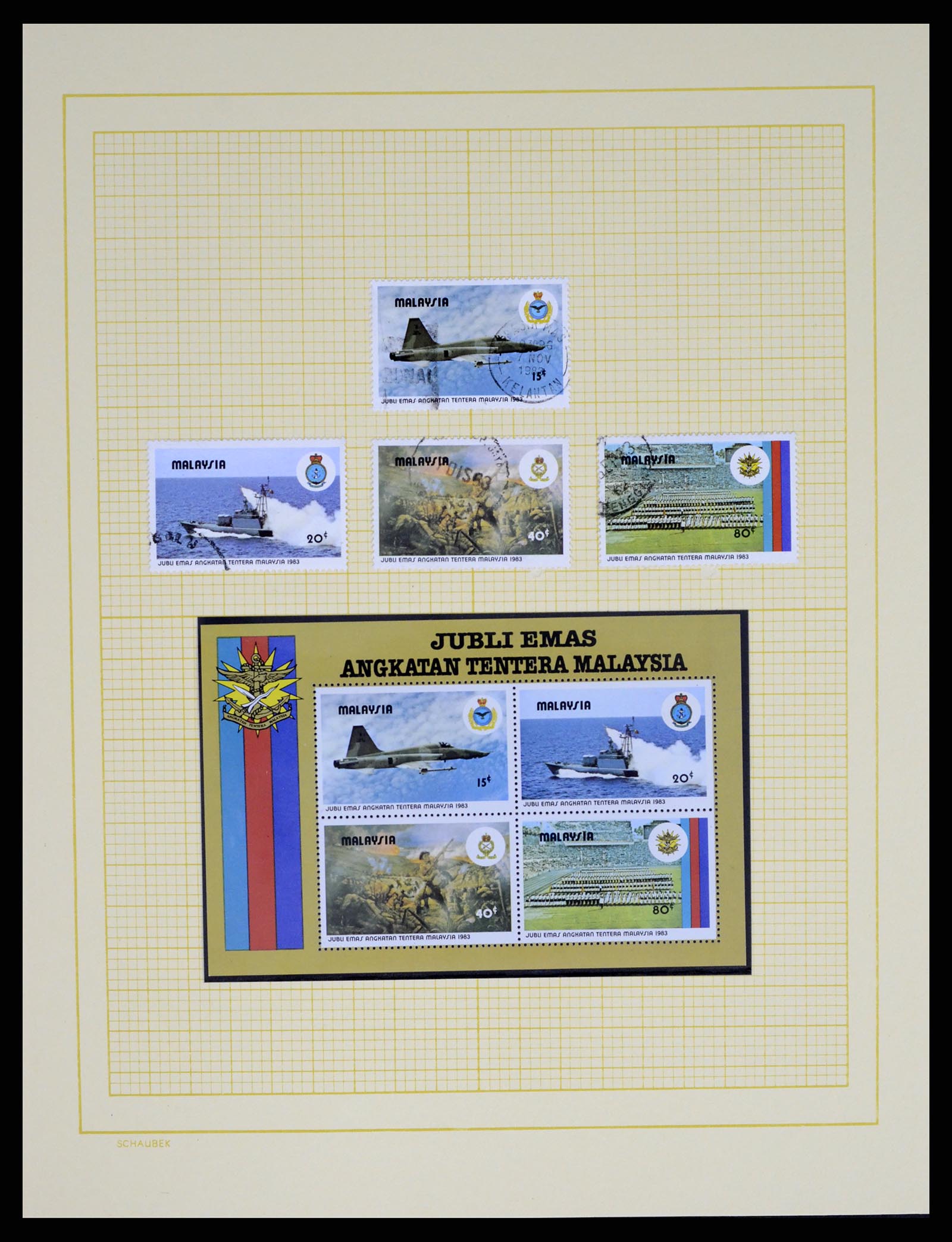 37613 045 - Postzegelverzameling 37613 Maleisië 1957-1999.