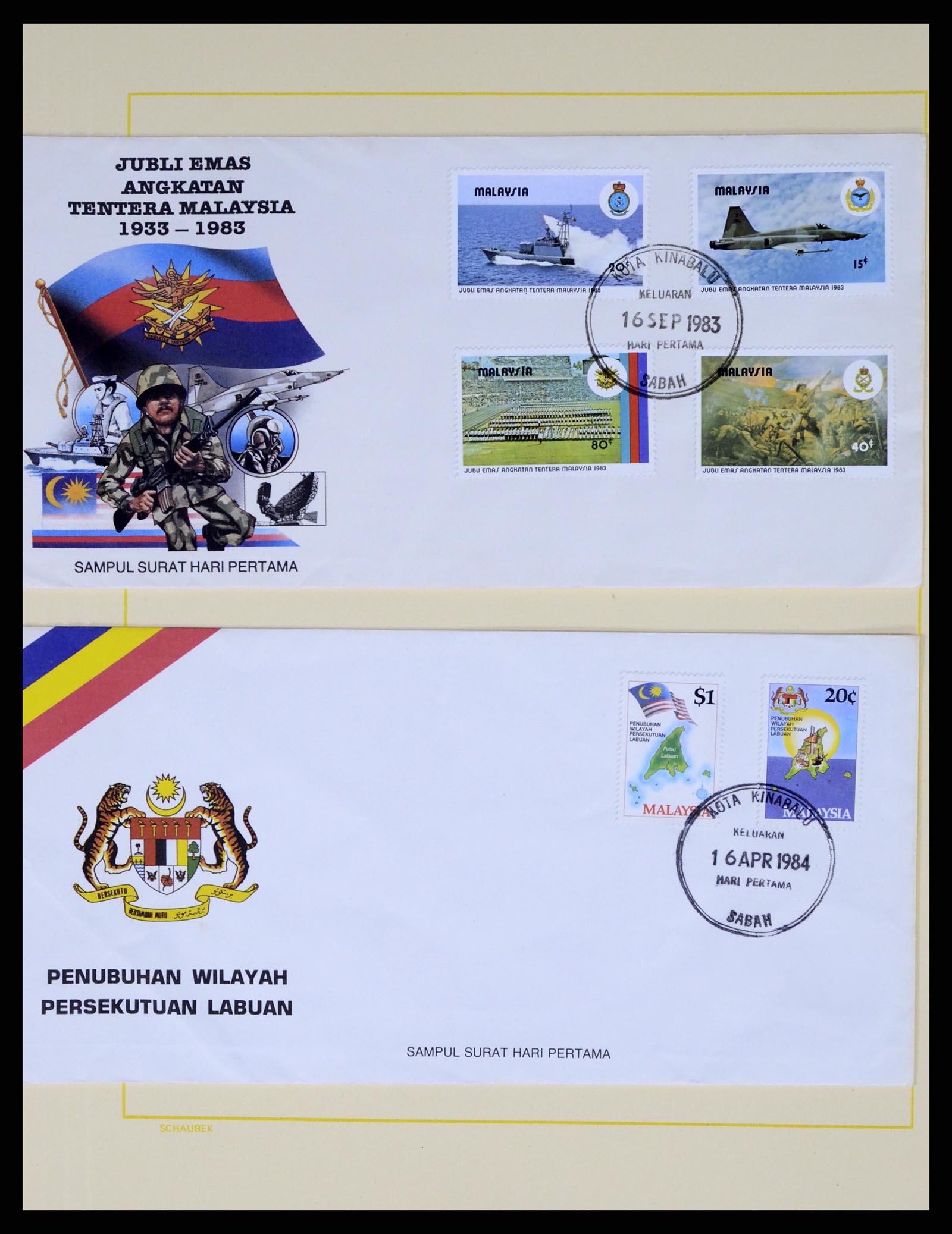 37613 046 - Postzegelverzameling 37613 Maleisië 1957-1999.