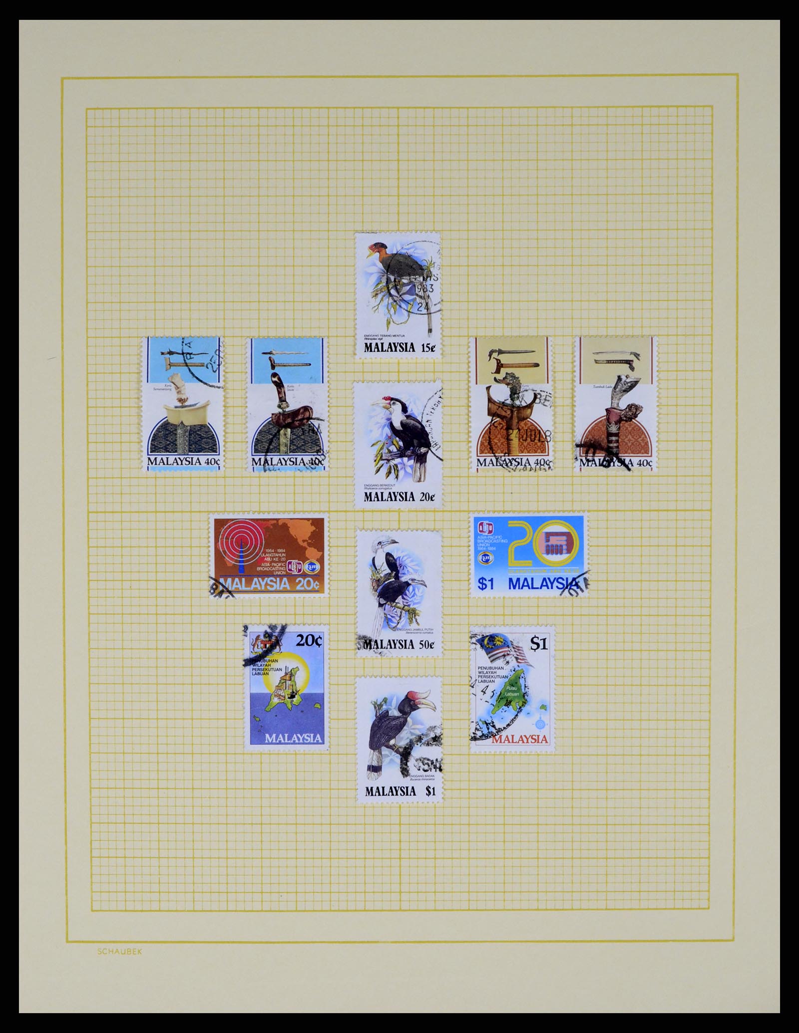 37613 047 - Postzegelverzameling 37613 Maleisië 1957-1999.