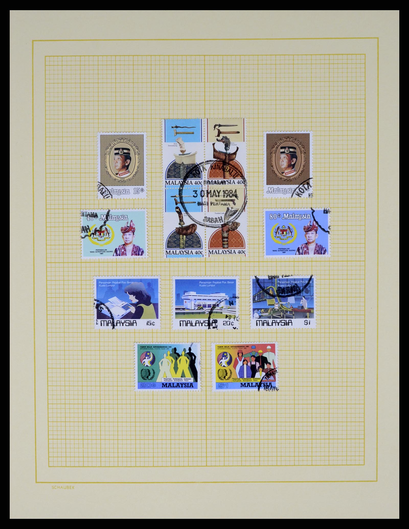 37613 048 - Postzegelverzameling 37613 Maleisië 1957-1999.