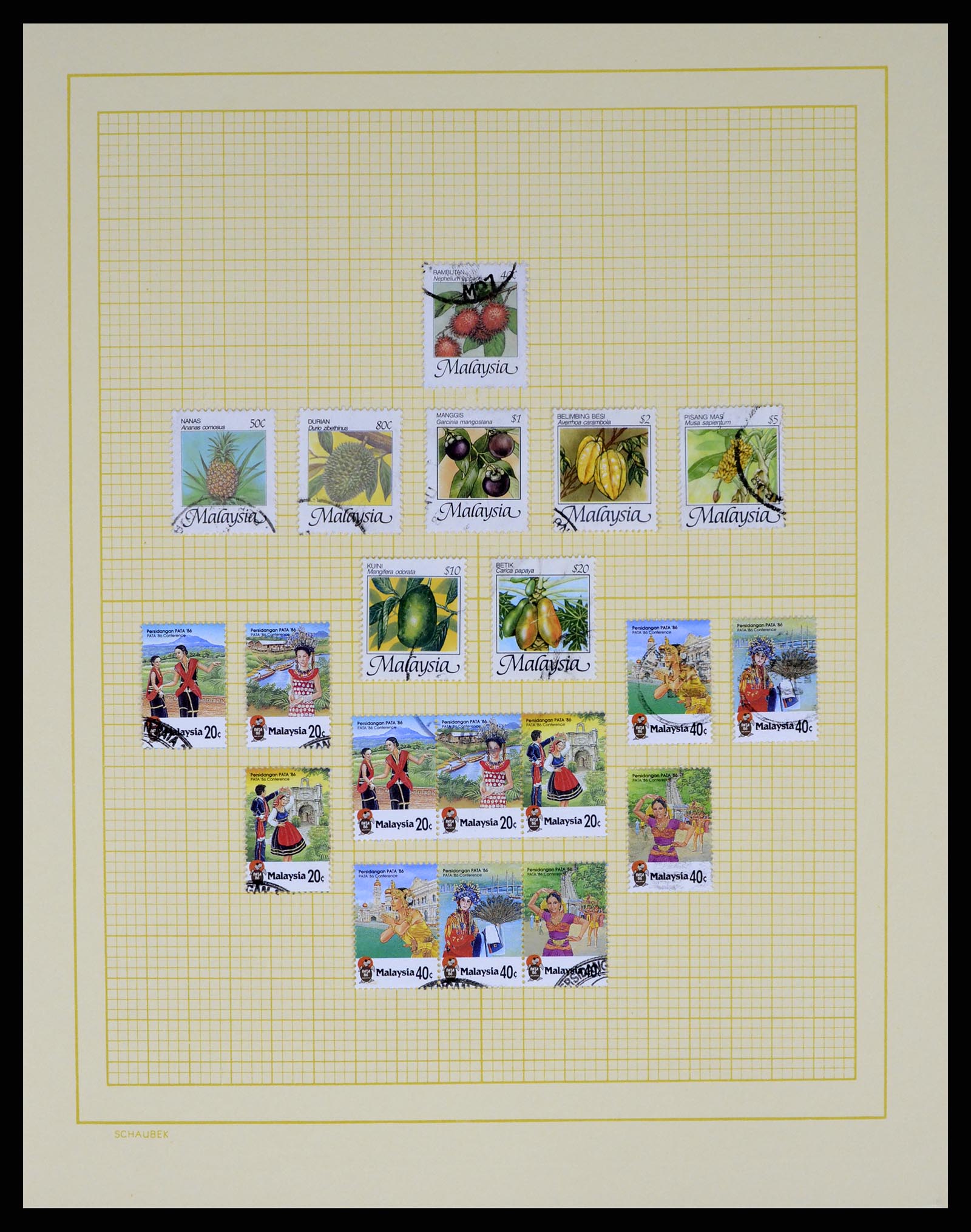 37613 051 - Postzegelverzameling 37613 Maleisië 1957-1999.