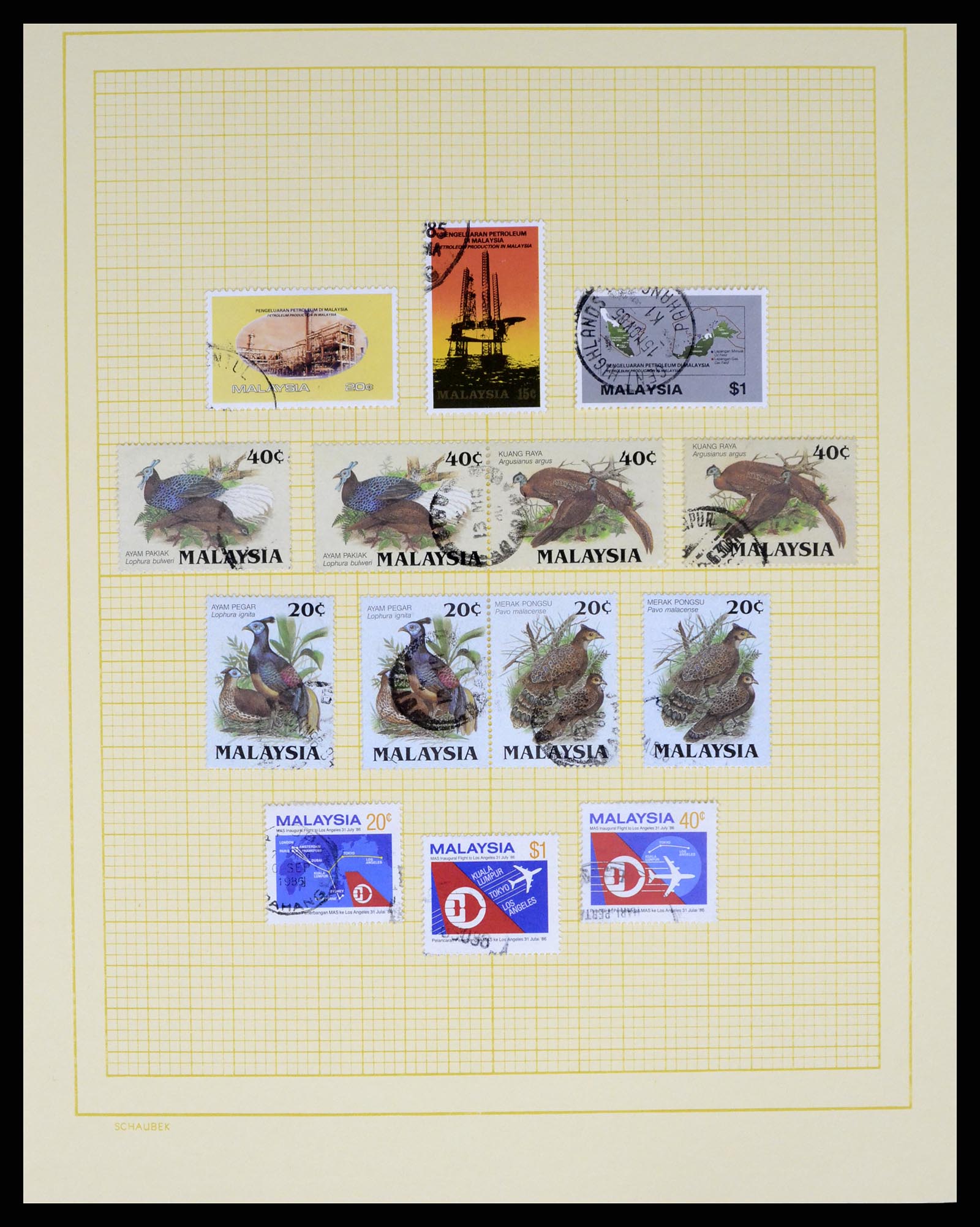 37613 053 - Postzegelverzameling 37613 Maleisië 1957-1999.