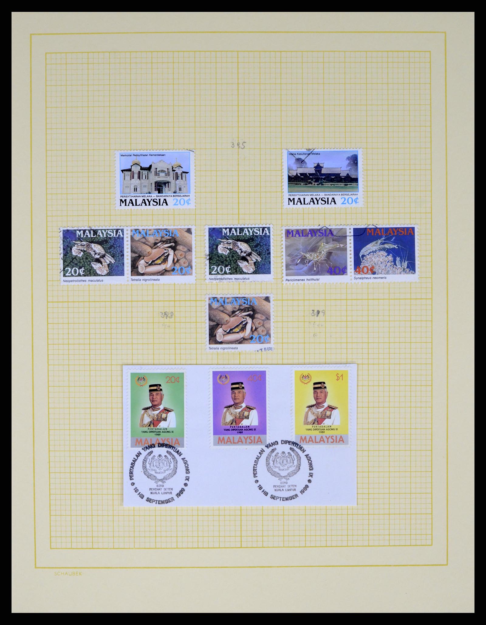 37613 060 - Stamp collection 37613 Malaysia 1957-1999.