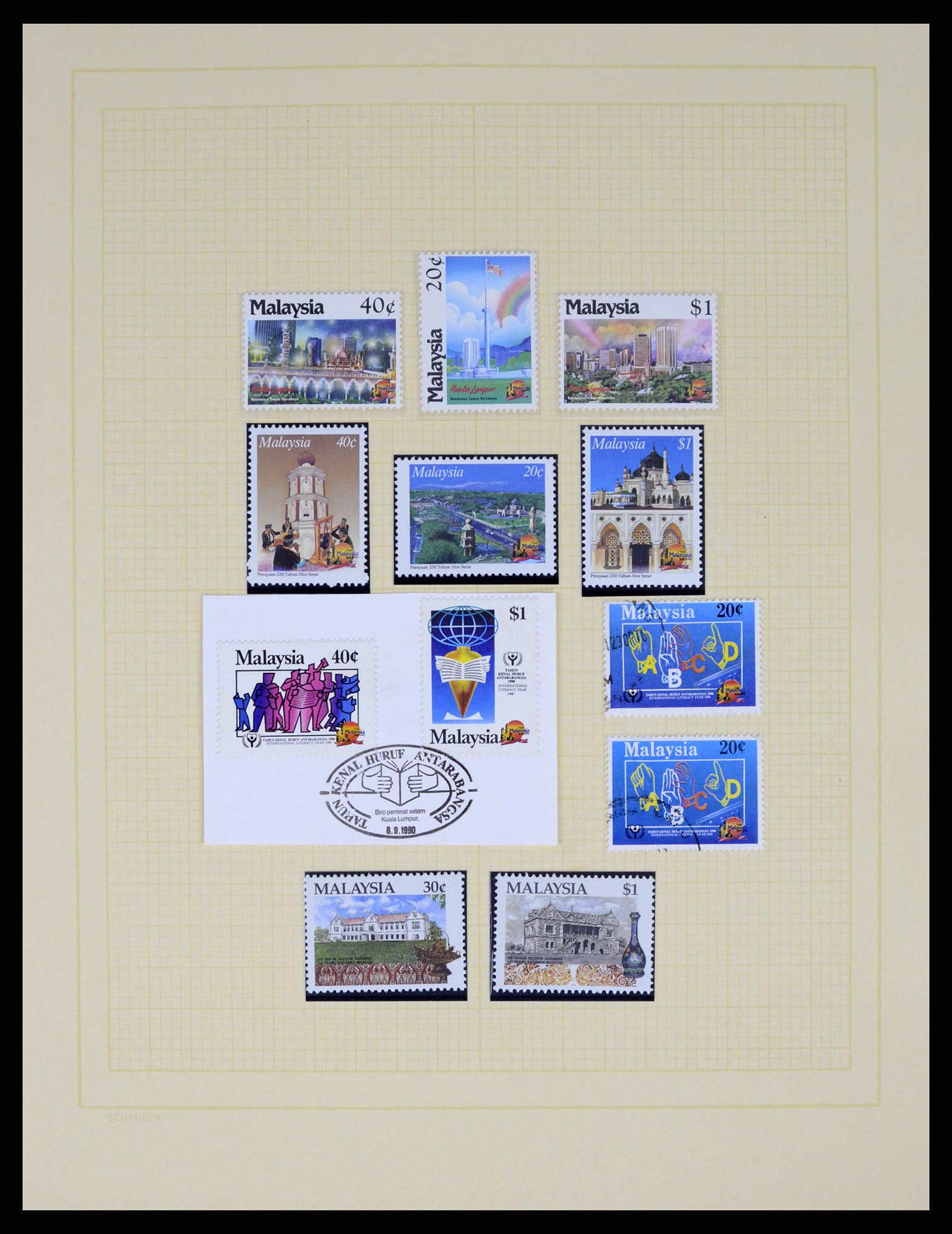 37613 063 - Postzegelverzameling 37613 Maleisië 1957-1999.