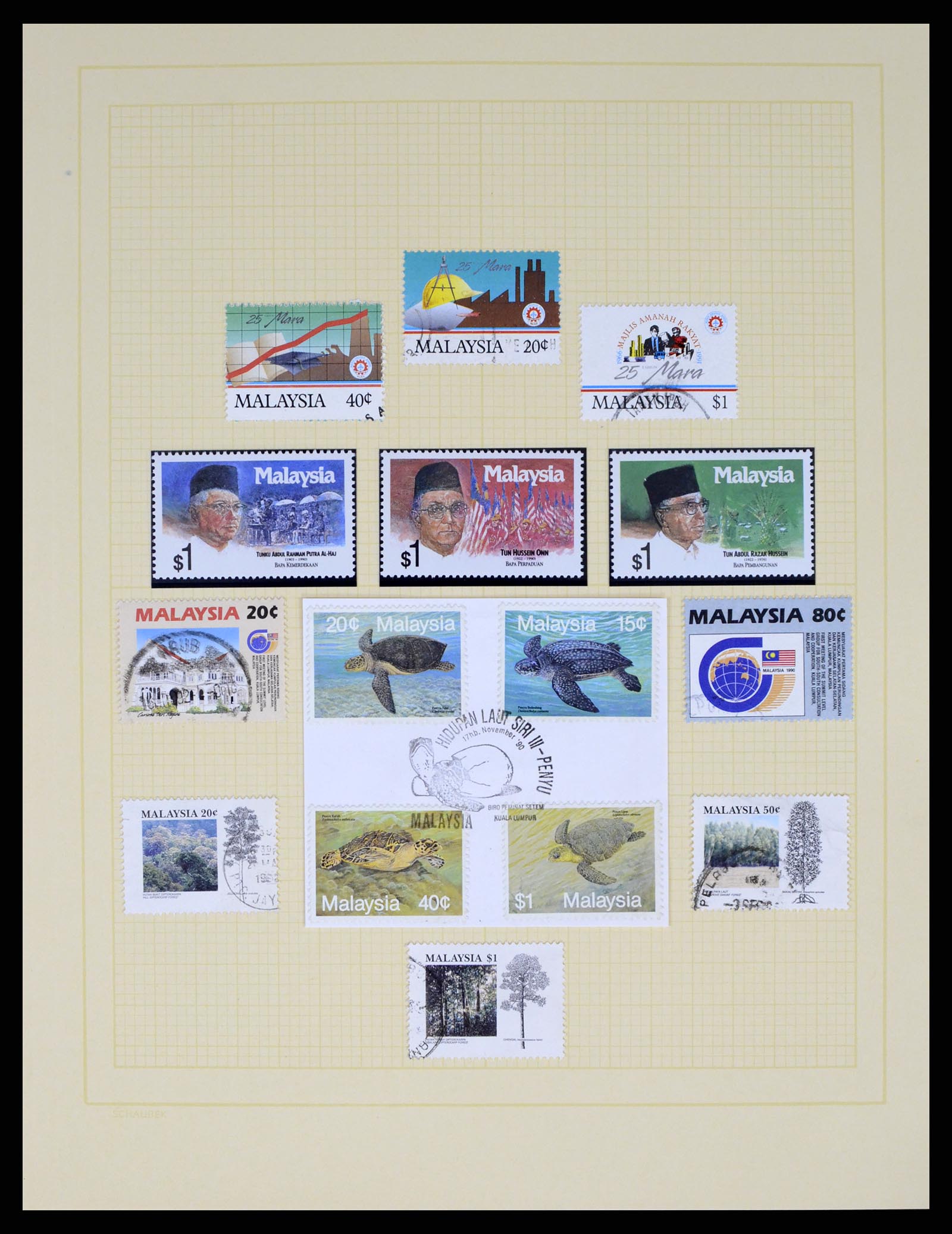 37613 064 - Postzegelverzameling 37613 Maleisië 1957-1999.