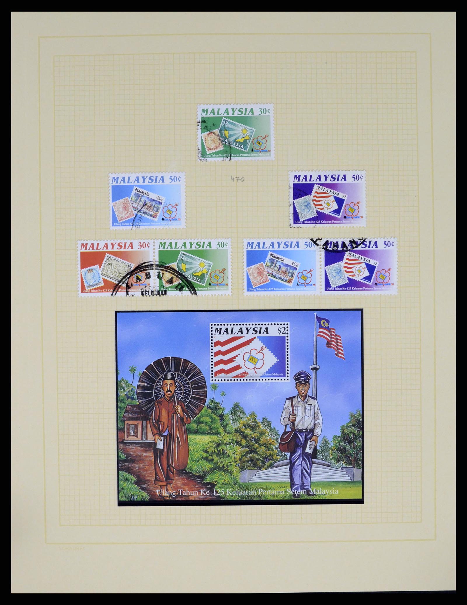 37613 068 - Postzegelverzameling 37613 Maleisië 1957-1999.