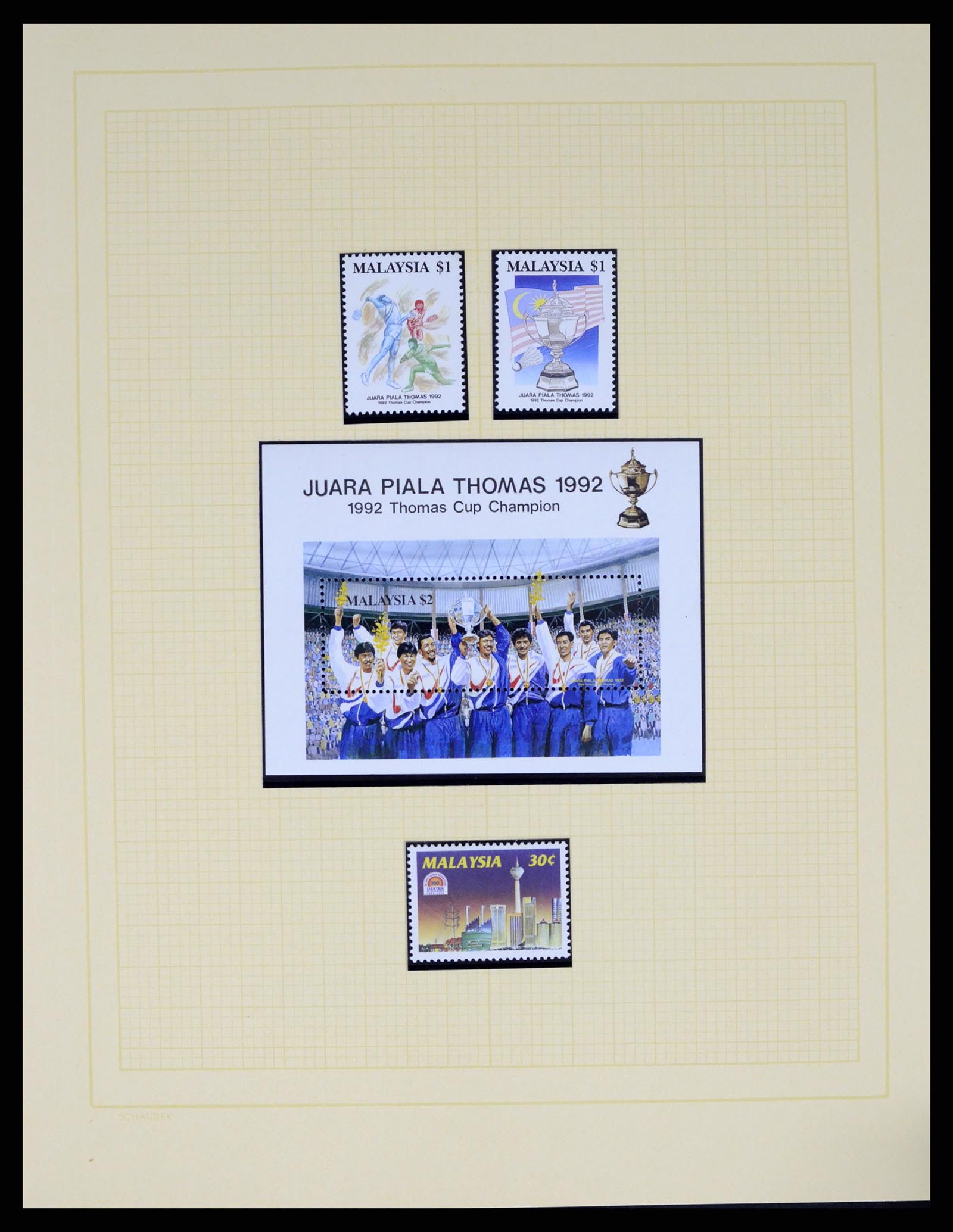 37613 069 - Postzegelverzameling 37613 Maleisië 1957-1999.
