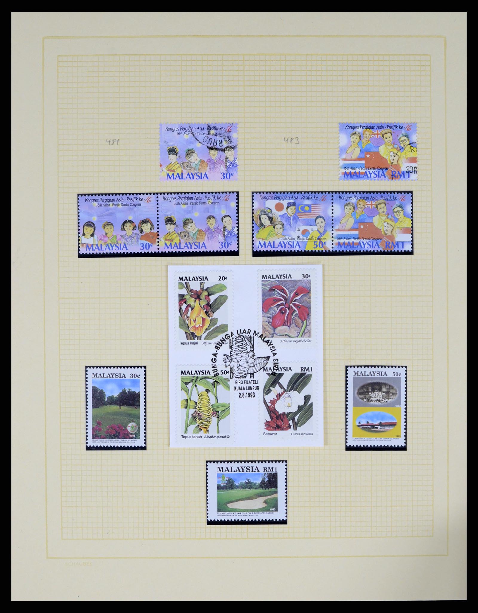 37613 071 - Postzegelverzameling 37613 Maleisië 1957-1999.