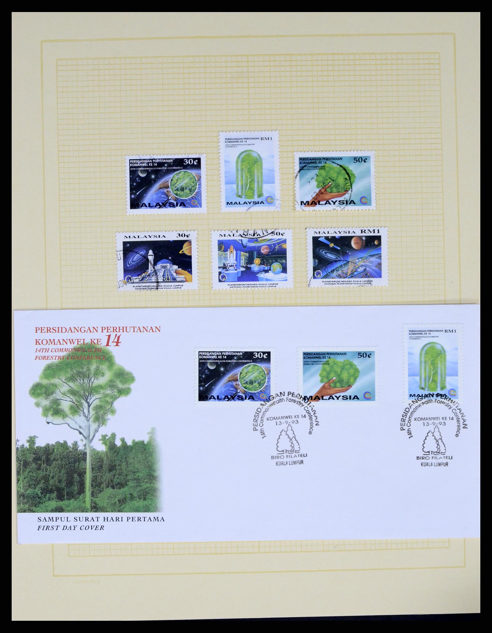 37613 072 - Postzegelverzameling 37613 Maleisië 1957-1999.