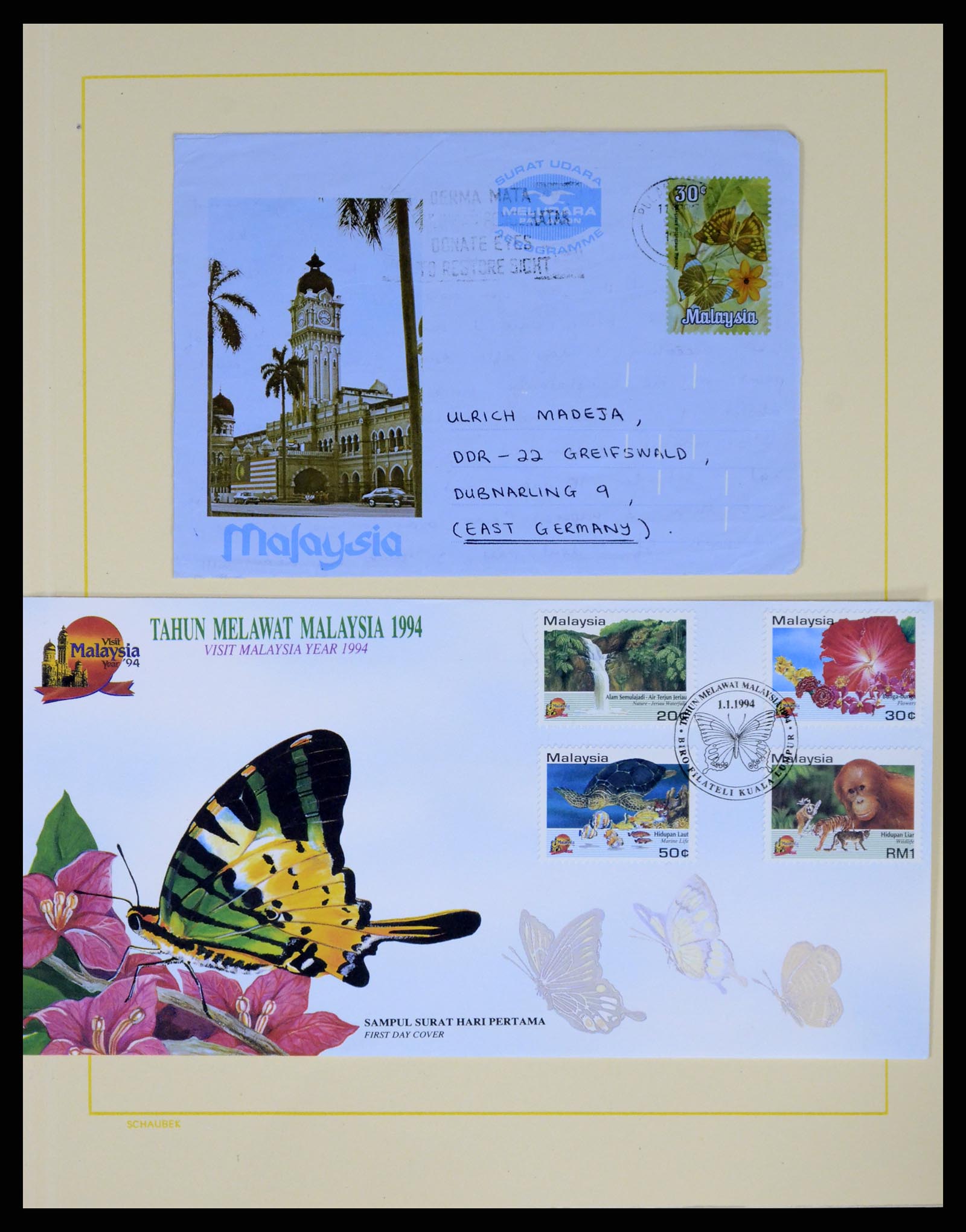 37613 077 - Postzegelverzameling 37613 Maleisië 1957-1999.