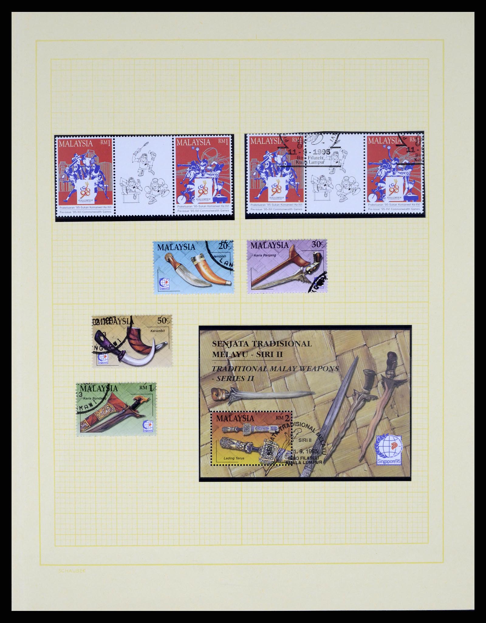 37613 082 - Postzegelverzameling 37613 Maleisië 1957-1999.