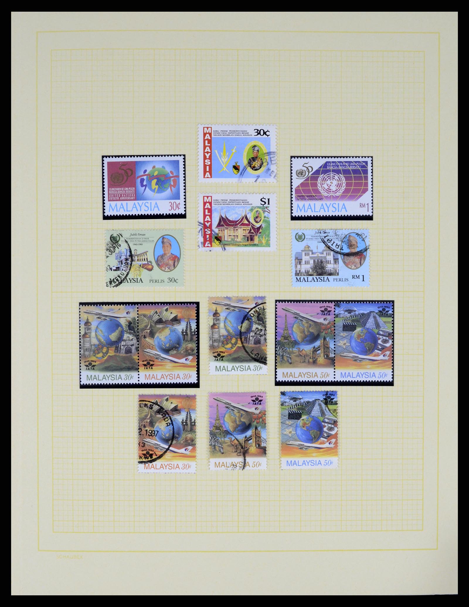 37613 083 - Postzegelverzameling 37613 Maleisië 1957-1999.