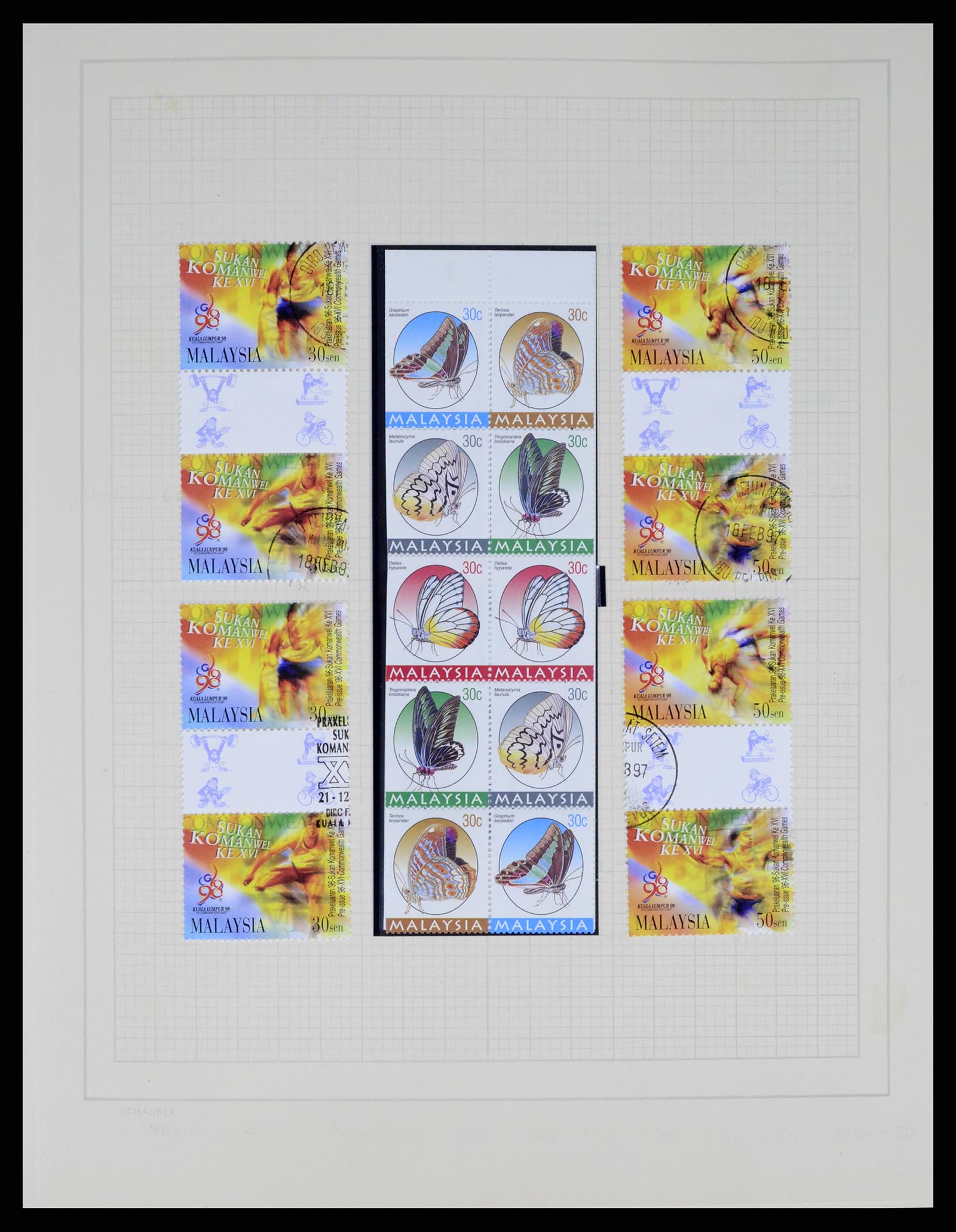 37613 087 - Postzegelverzameling 37613 Maleisië 1957-1999.