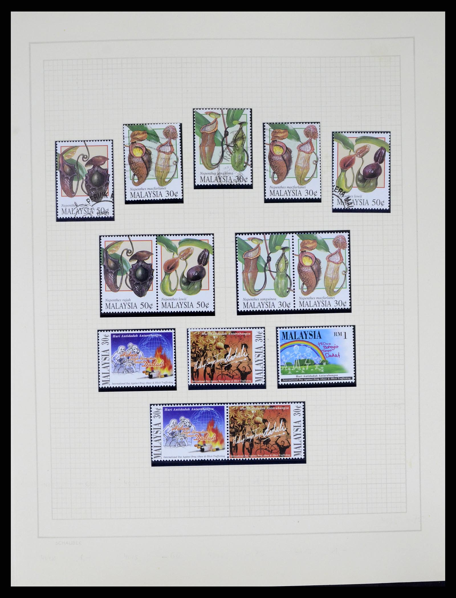 37613 088 - Postzegelverzameling 37613 Maleisië 1957-1999.