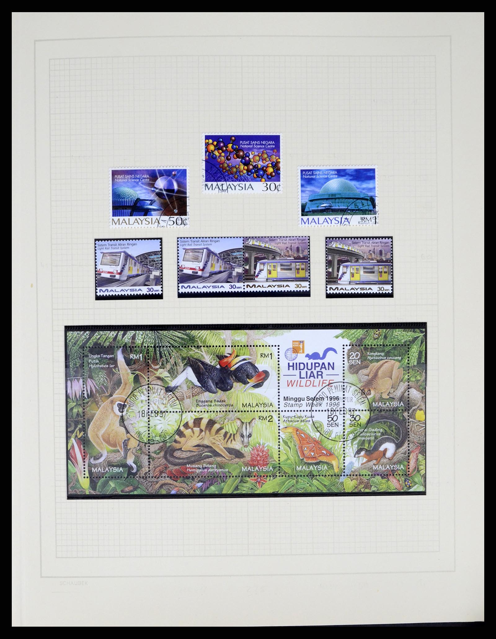 37613 092 - Postzegelverzameling 37613 Maleisië 1957-1999.