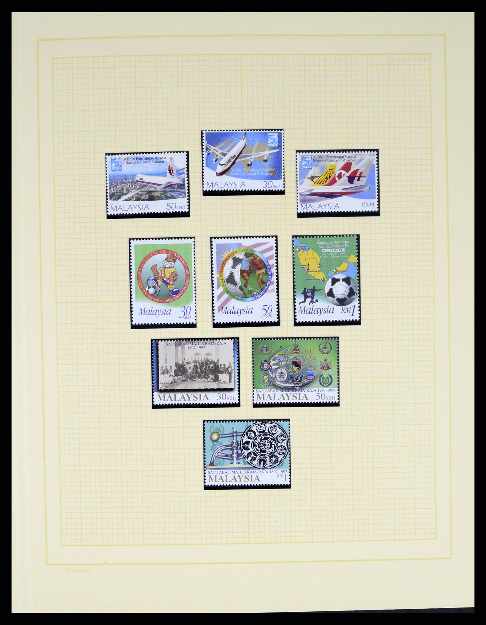 37613 094 - Postzegelverzameling 37613 Maleisië 1957-1999.