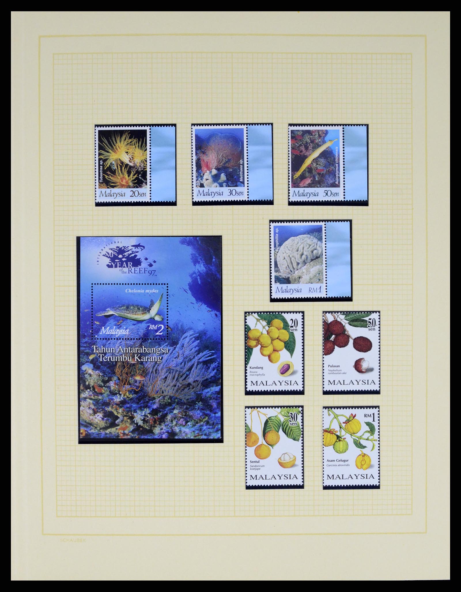 37613 096 - Postzegelverzameling 37613 Maleisië 1957-1999.