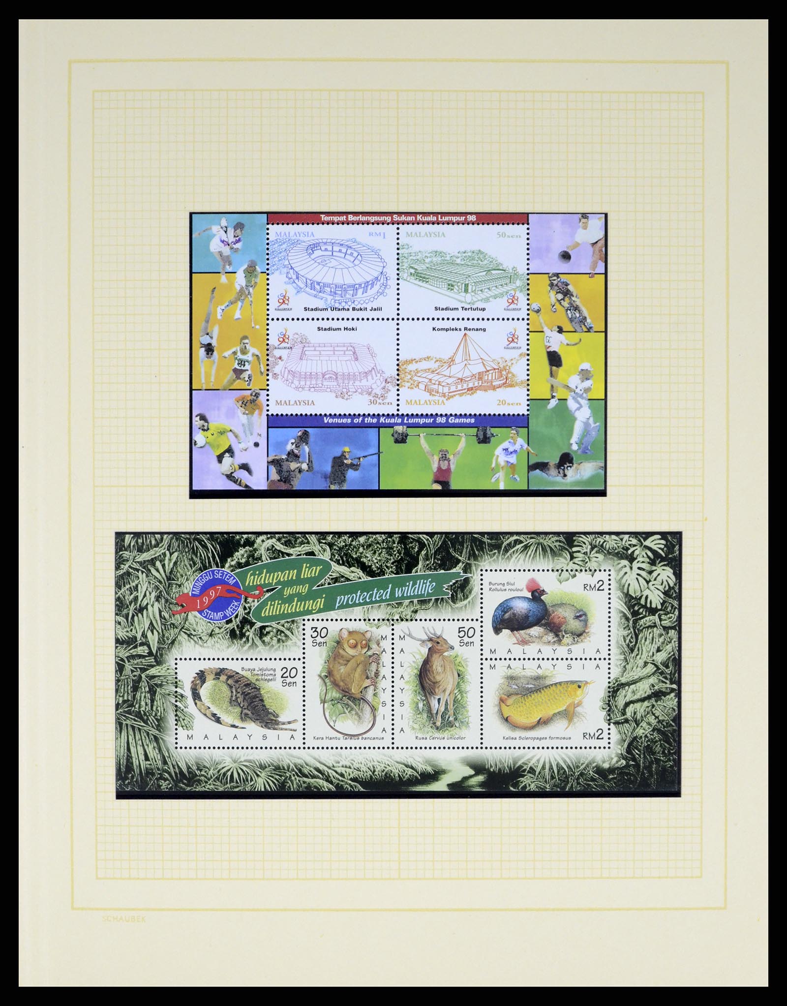 37613 099 - Postzegelverzameling 37613 Maleisië 1957-1999.