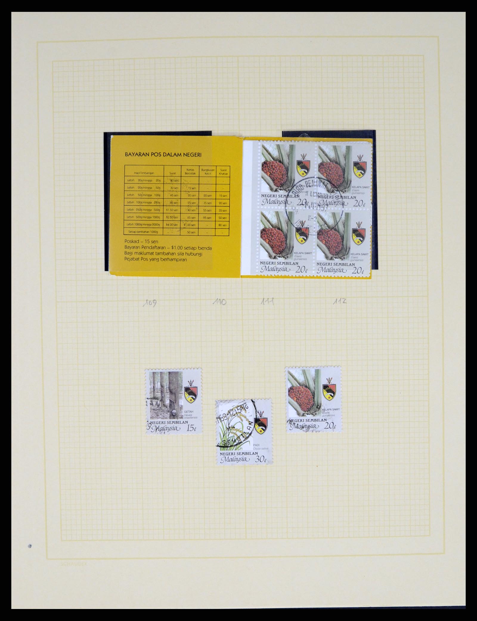 37613 134 - Postzegelverzameling 37613 Maleisië 1957-1999.