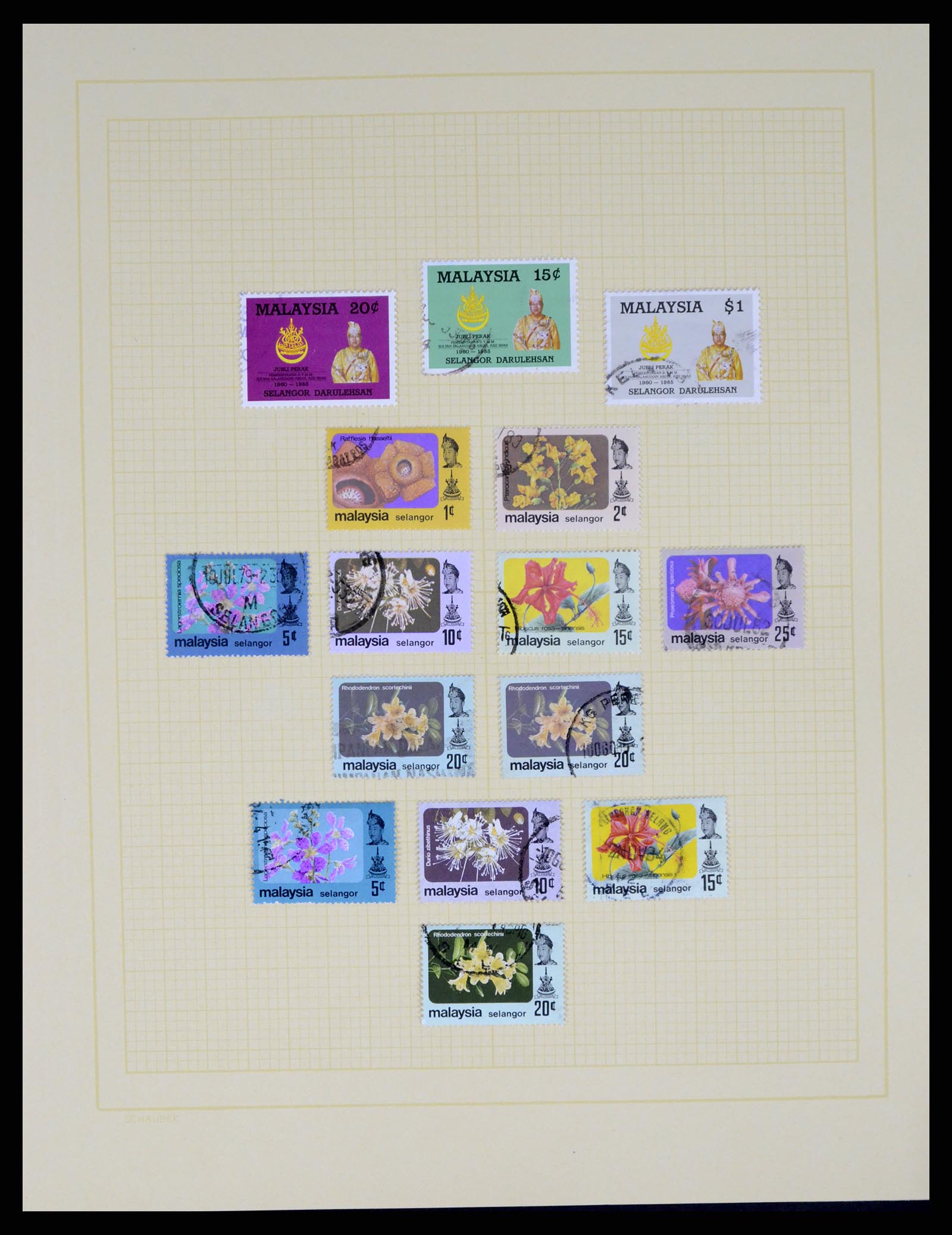 37613 154 - Postzegelverzameling 37613 Maleisië 1957-1999.