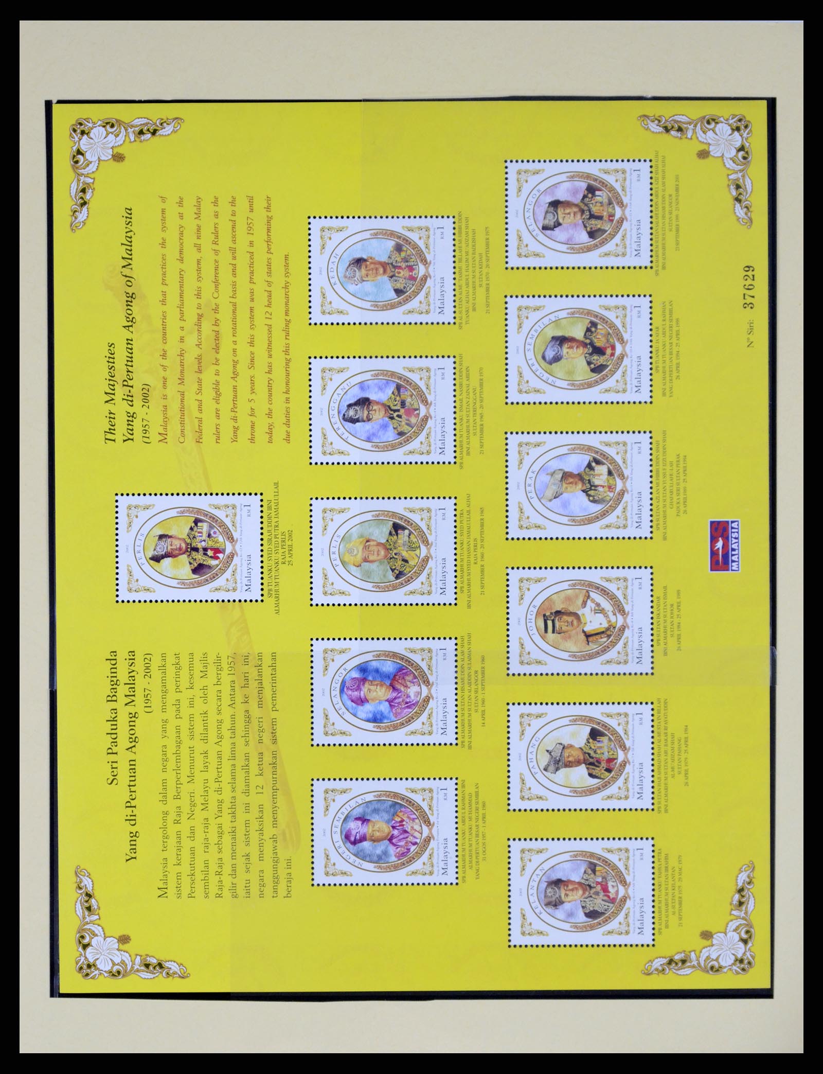 37613 162 - Postzegelverzameling 37613 Maleisië 1957-1999.