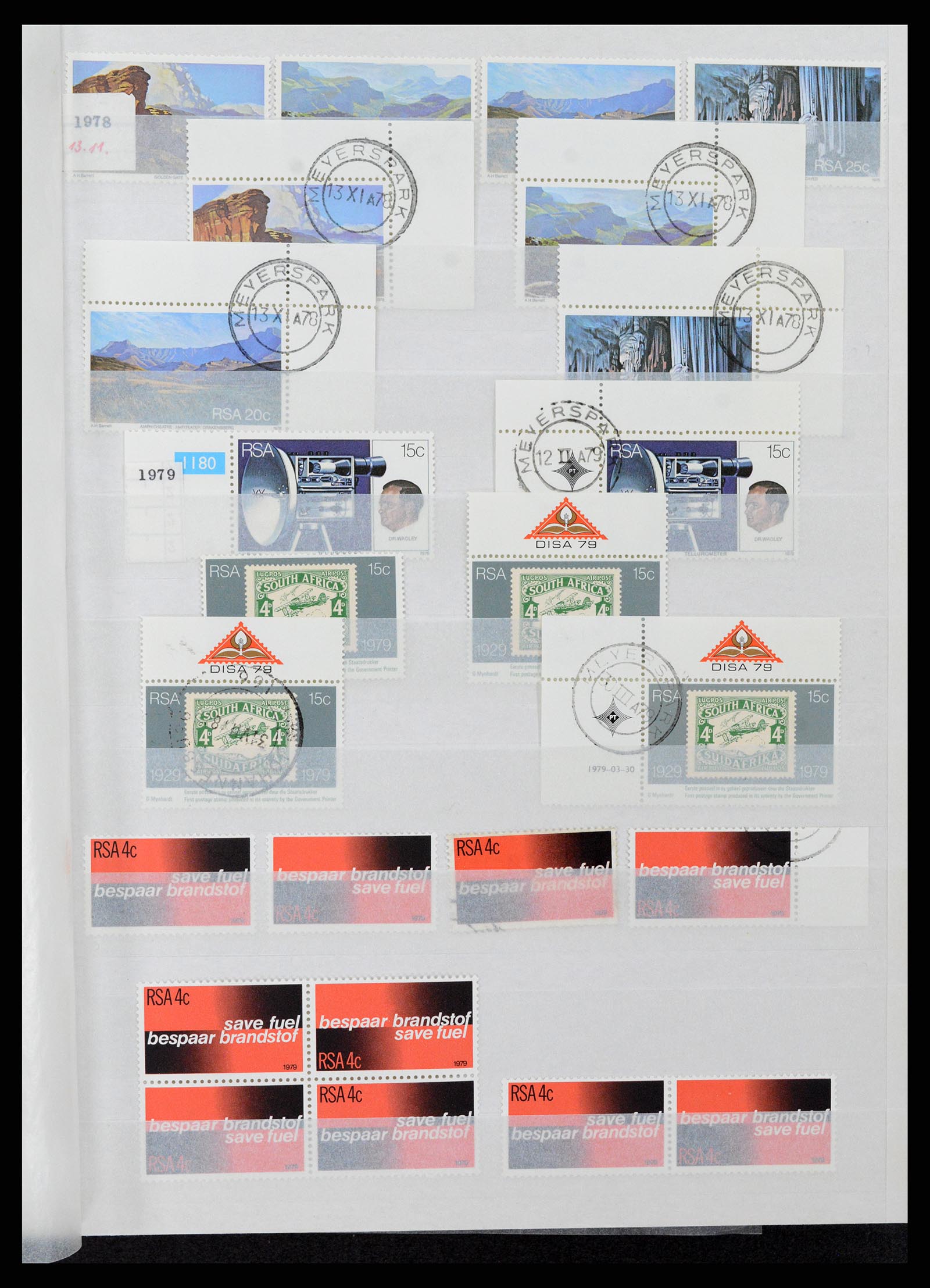 37616 001 - Postzegelverzameling 37616 Zuid Afrika en gebieden 1860-2002.