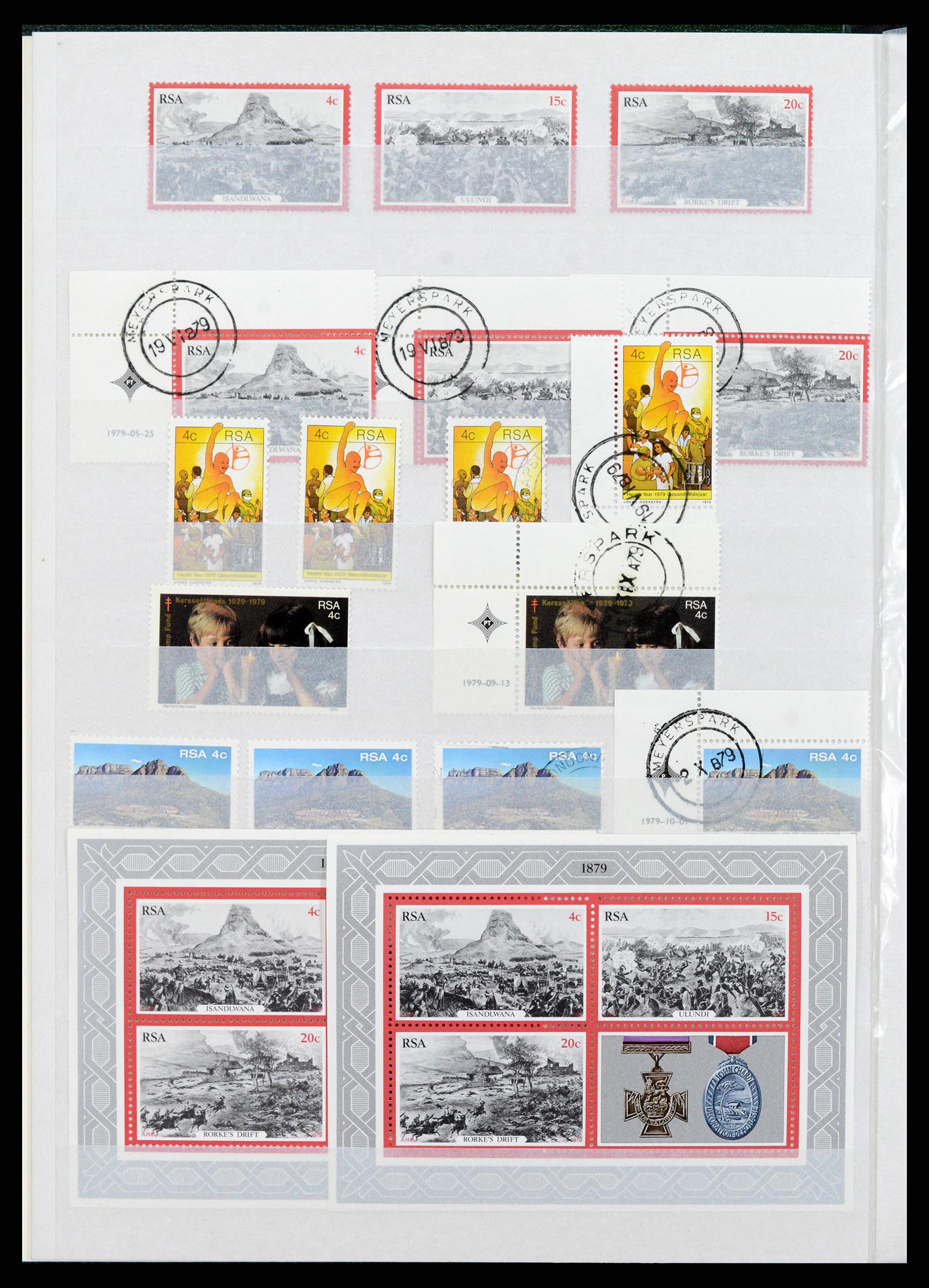 37616 002 - Postzegelverzameling 37616 Zuid Afrika en gebieden 1860-2002.