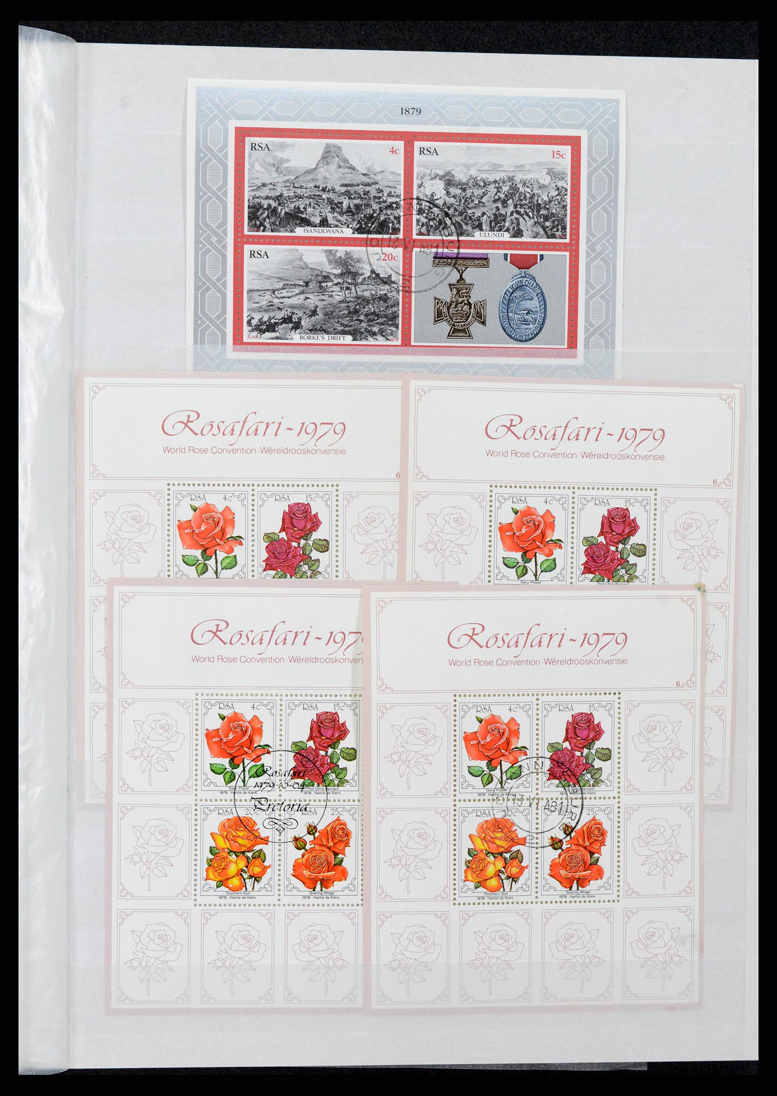 37616 003 - Postzegelverzameling 37616 Zuid Afrika en gebieden 1860-2002.