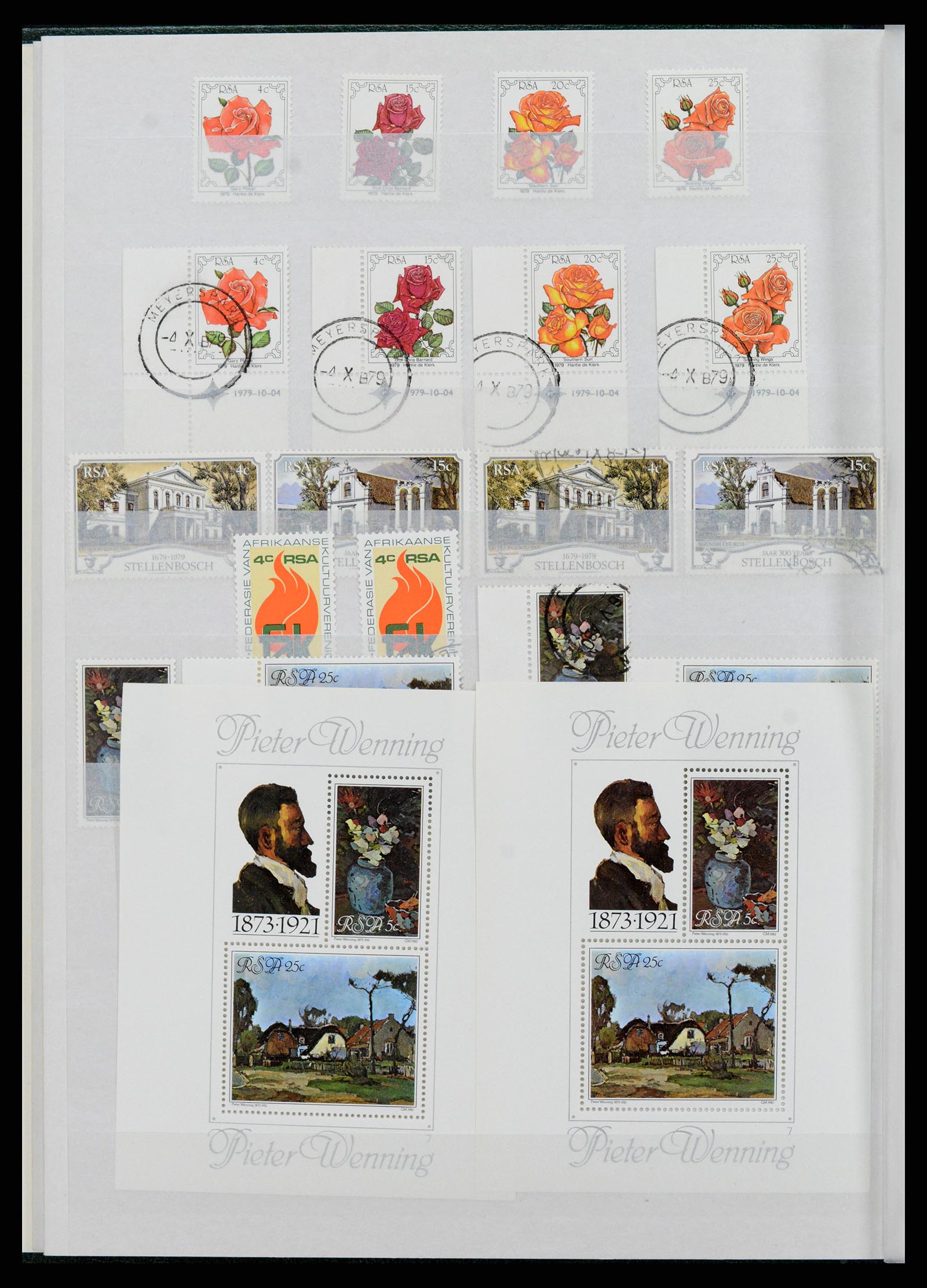 37616 004 - Postzegelverzameling 37616 Zuid Afrika en gebieden 1860-2002.