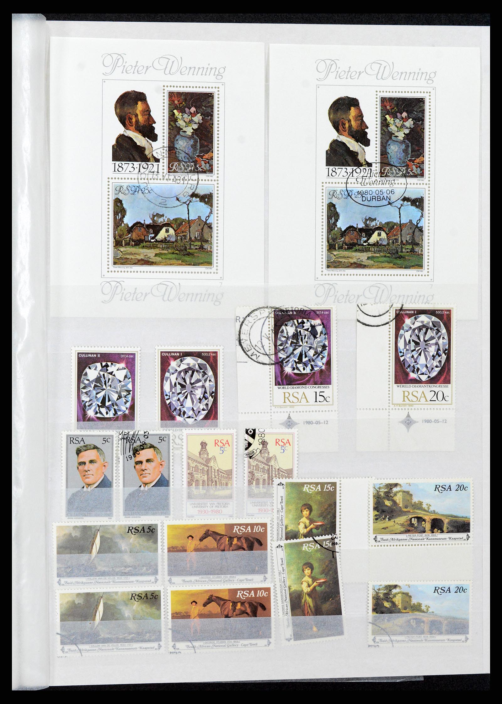 37616 005 - Postzegelverzameling 37616 Zuid Afrika en gebieden 1860-2002.