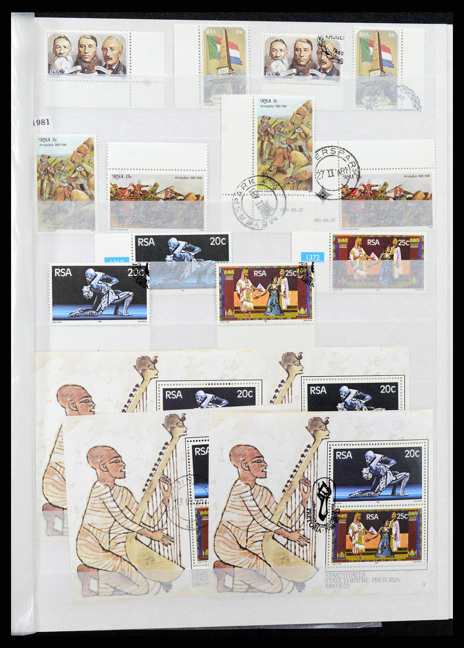 37616 007 - Postzegelverzameling 37616 Zuid Afrika en gebieden 1860-2002.