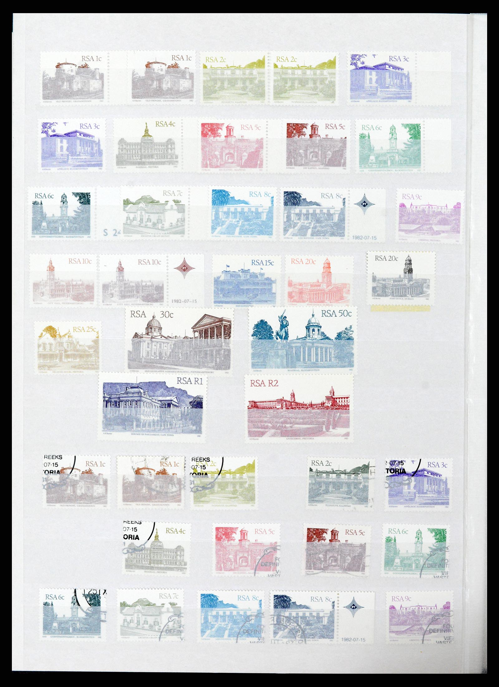 37616 010 - Postzegelverzameling 37616 Zuid Afrika en gebieden 1860-2002.