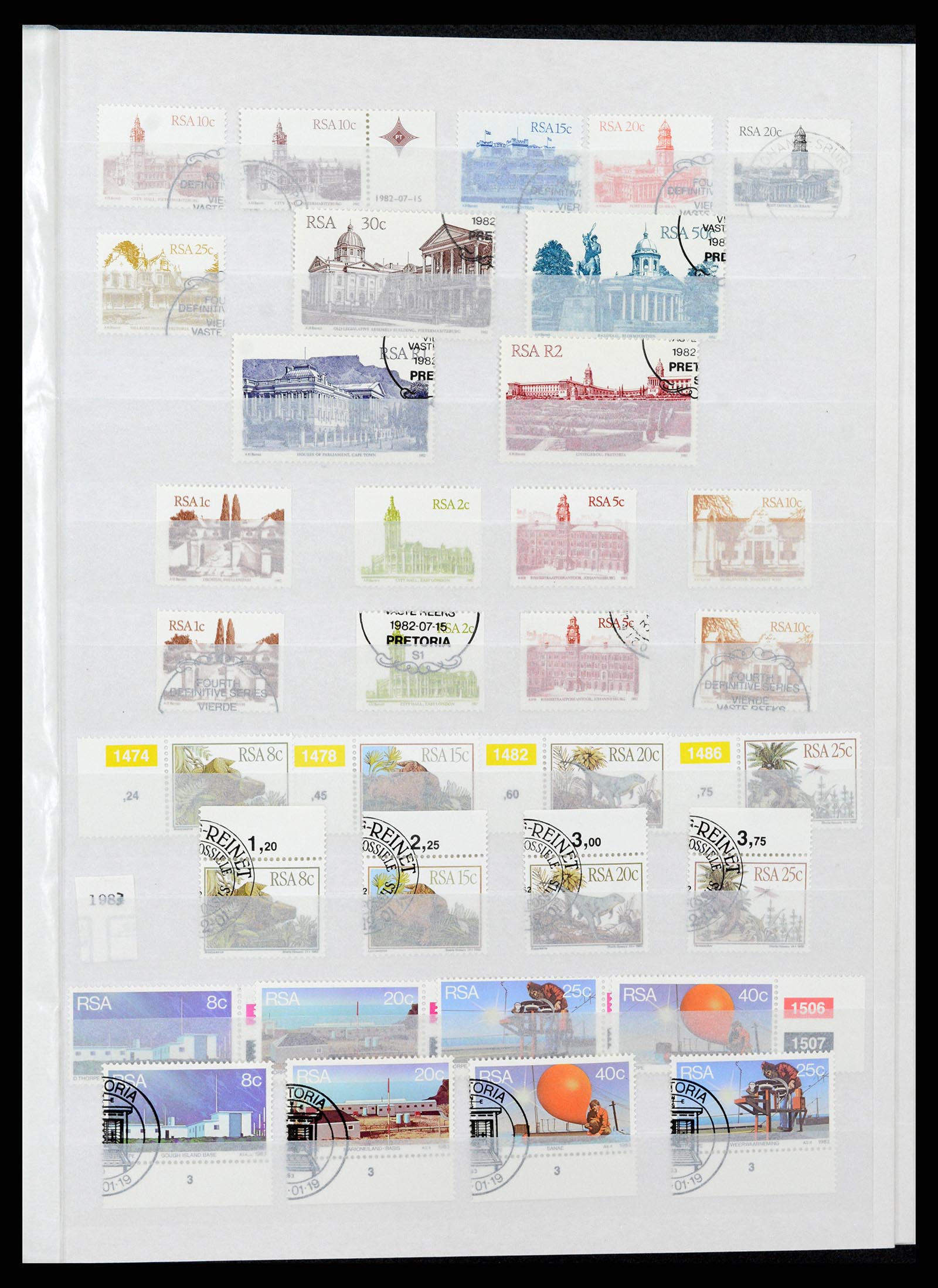 37616 011 - Postzegelverzameling 37616 Zuid Afrika en gebieden 1860-2002.