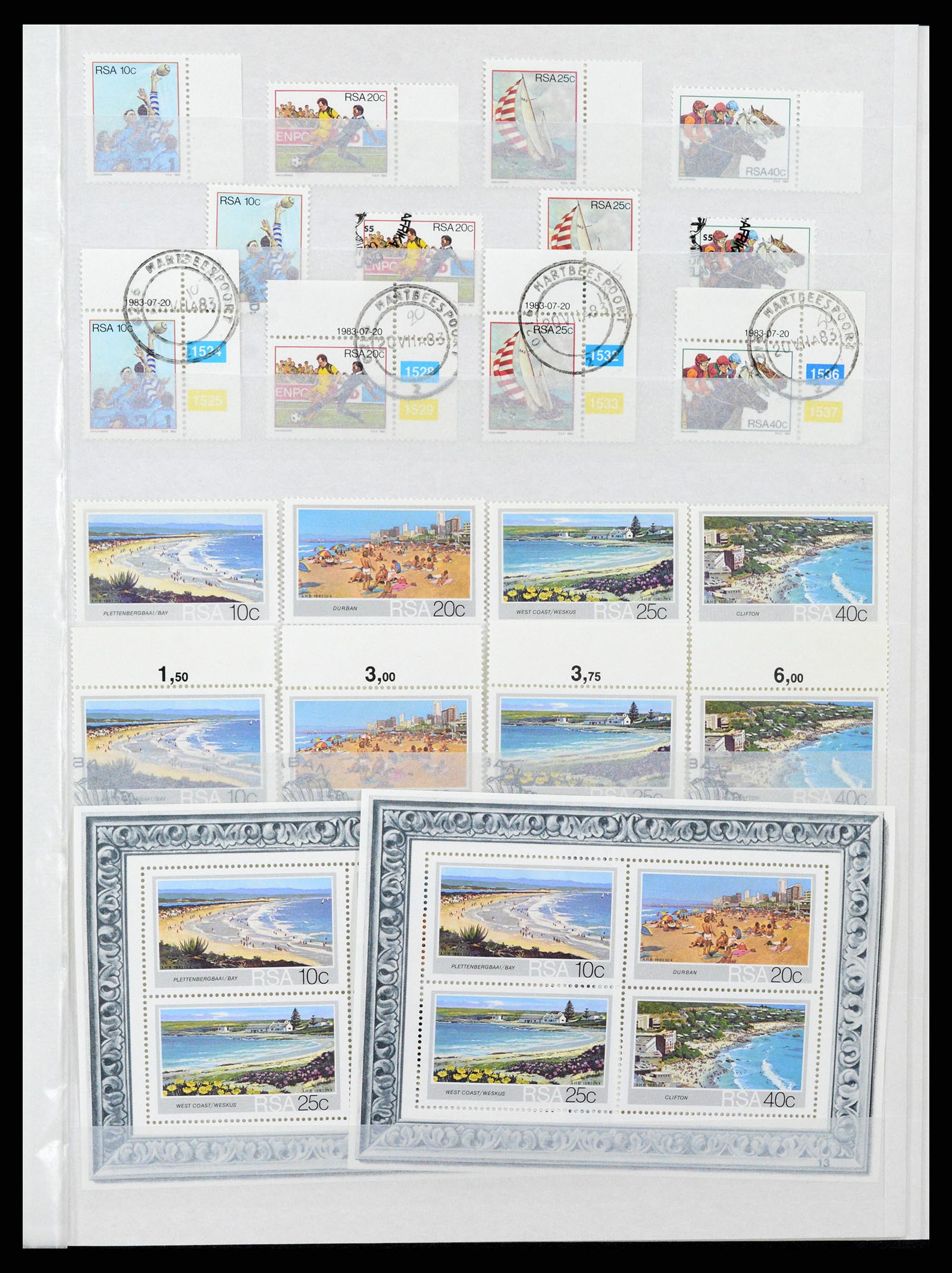 37616 013 - Postzegelverzameling 37616 Zuid Afrika en gebieden 1860-2002.