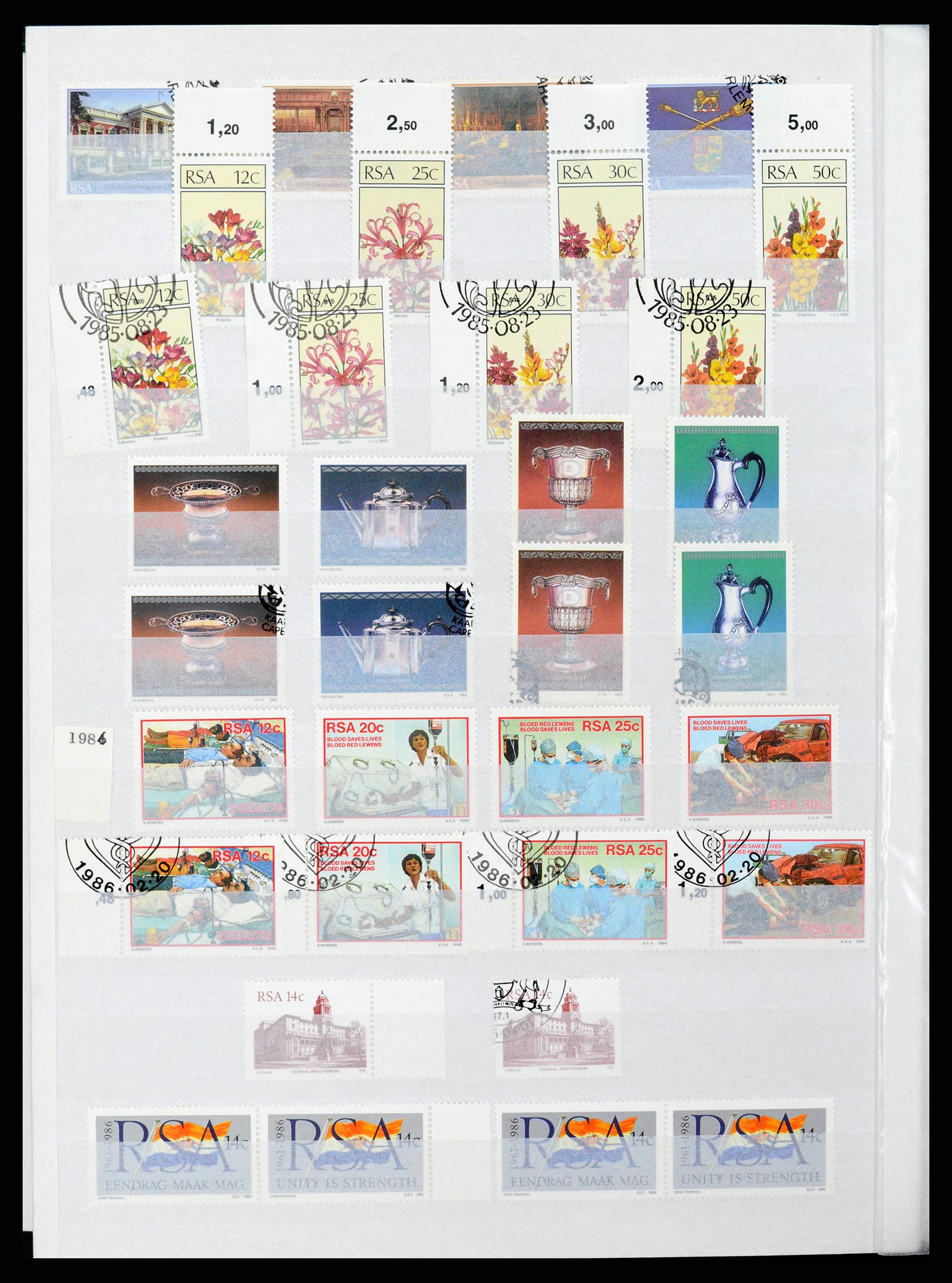 37616 018 - Postzegelverzameling 37616 Zuid Afrika en gebieden 1860-2002.