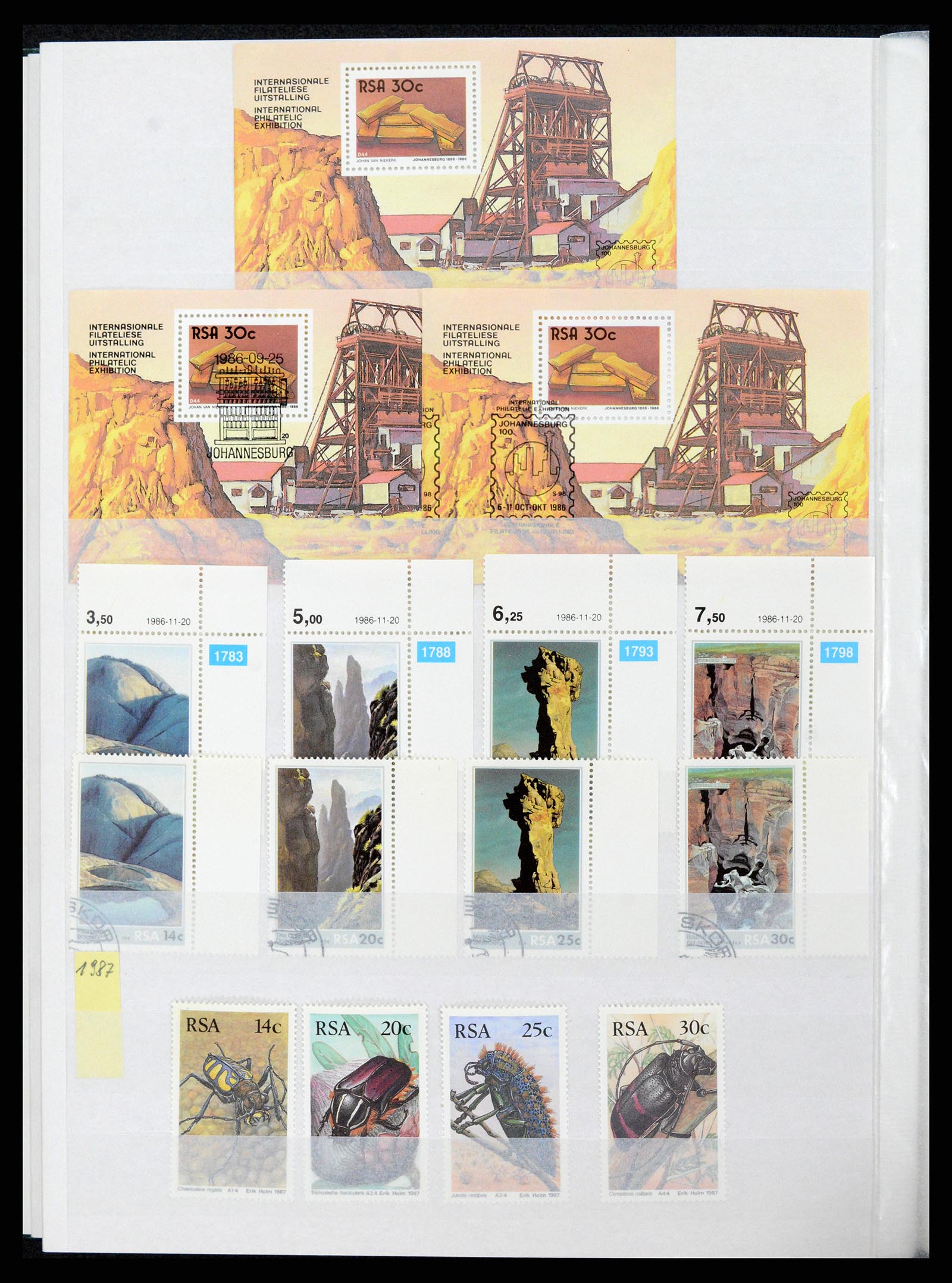 37616 020 - Postzegelverzameling 37616 Zuid Afrika en gebieden 1860-2002.