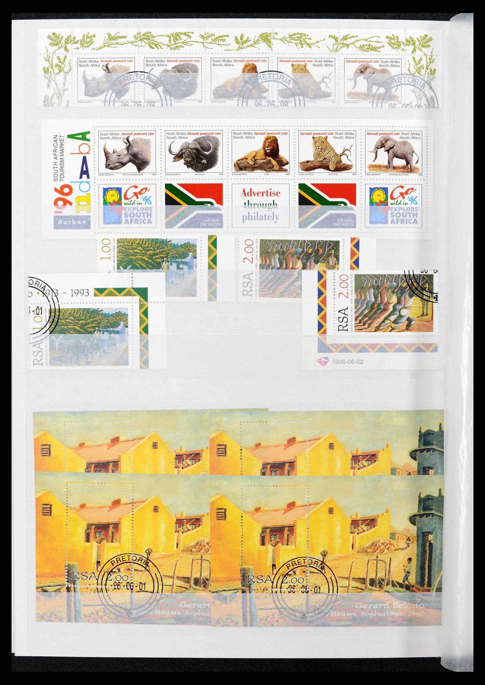 37616 058 - Stamp collection 37616 South Africa and territories 1860-2002.