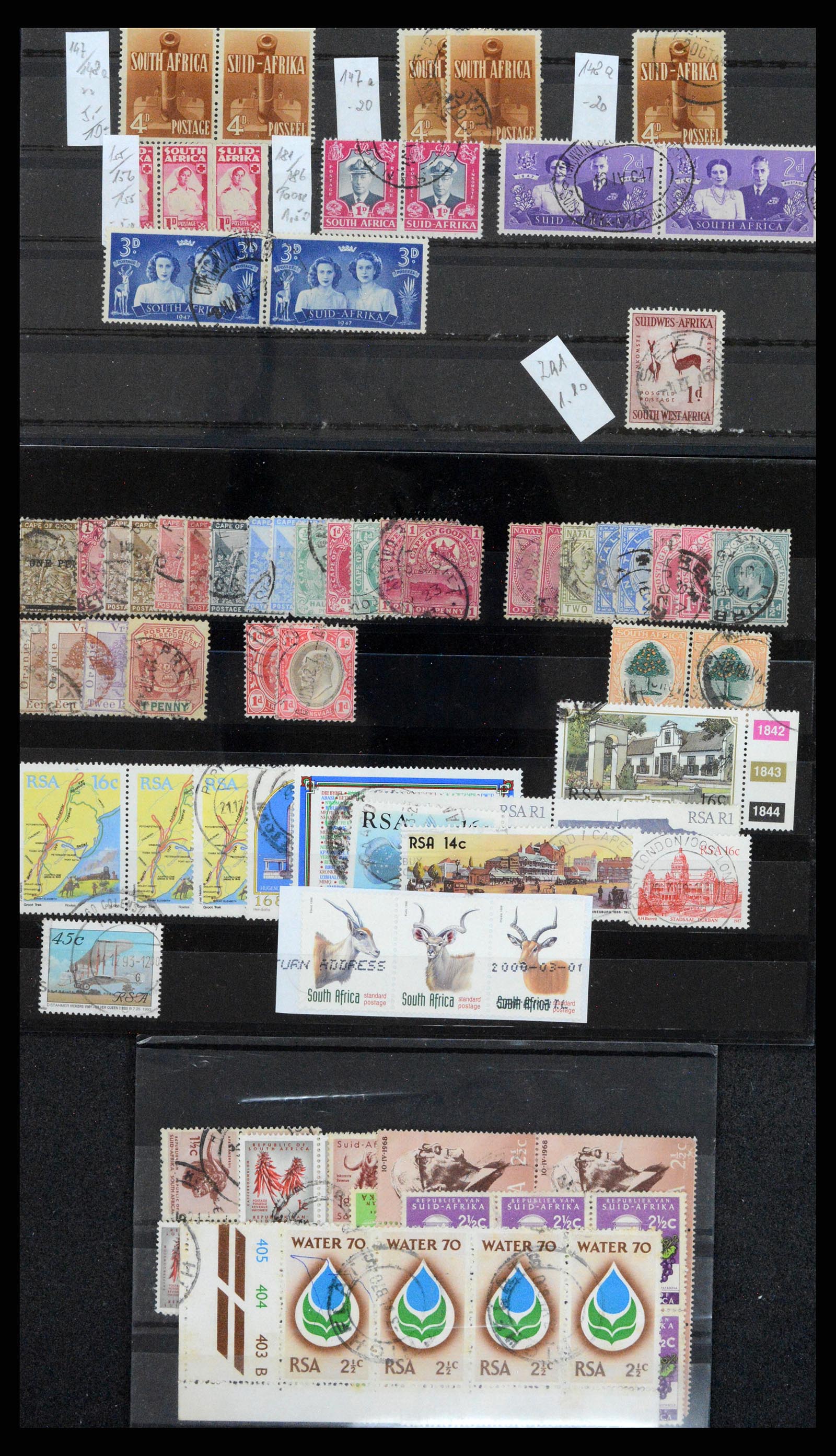 37616 525 - Stamp collection 37616 South Africa and territories 1860-2002.