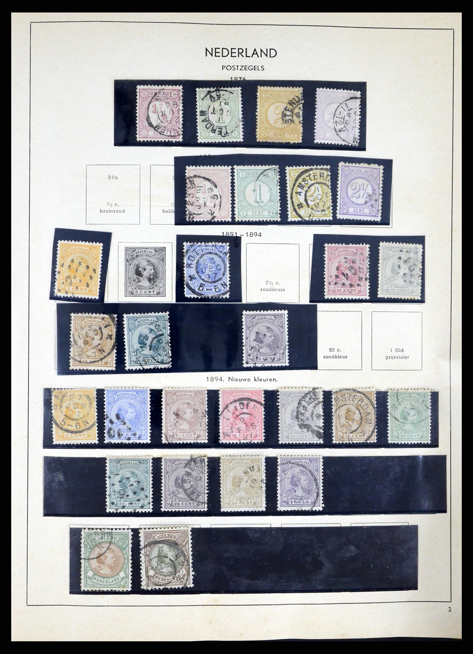 37618 002 - Postzegelverzameling 37618 Nederland en overzeese gebiedsdelen 1852-1