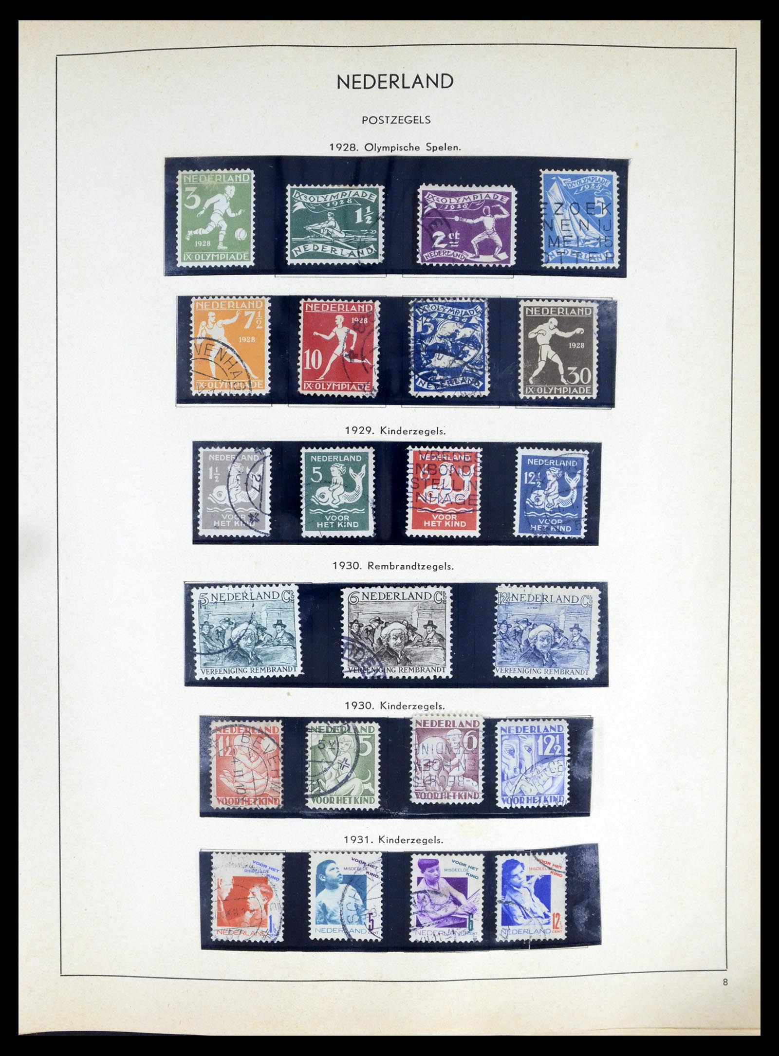 37618 008 - Postzegelverzameling 37618 Nederland en overzeese gebiedsdelen 1852-1
