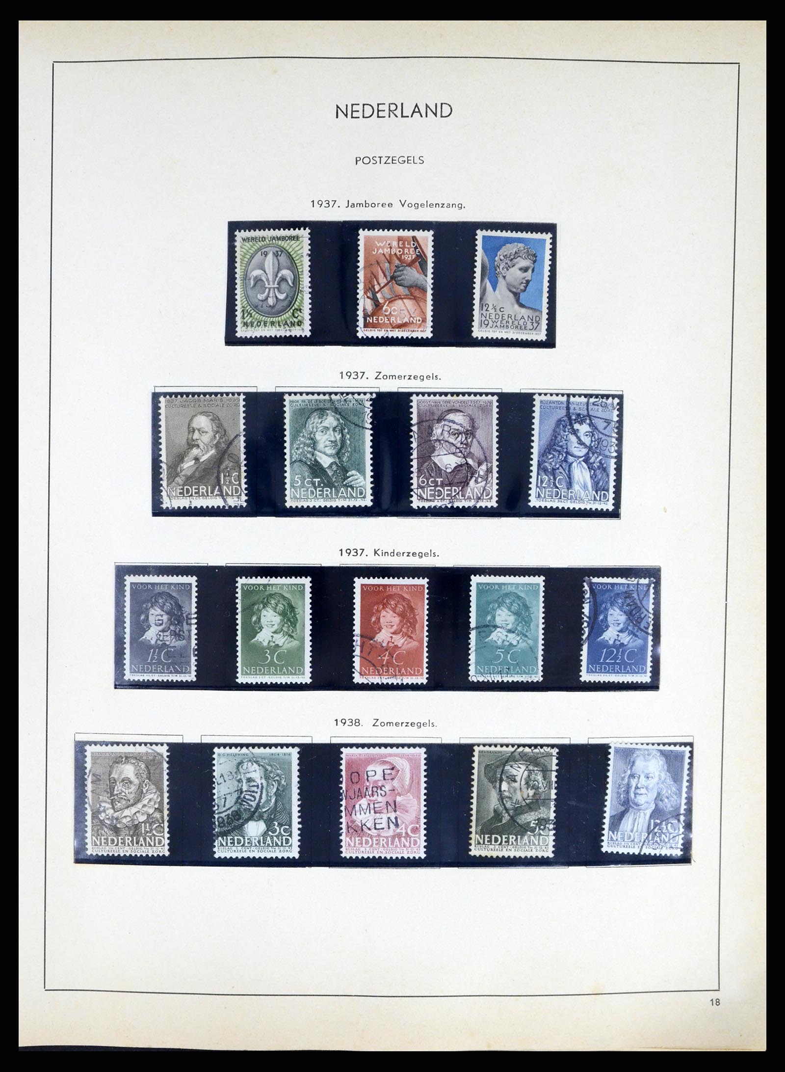 37618 014 - Postzegelverzameling 37618 Nederland en overzeese gebiedsdelen 1852-1
