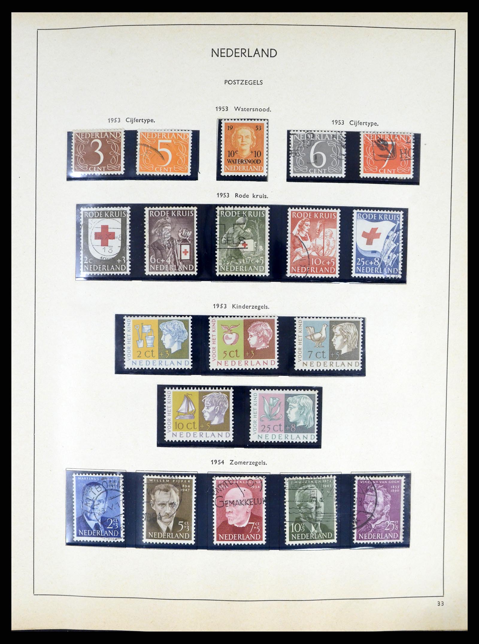 37618 028 - Stamp collection 37618 Netherlands and territories 1852-1972.