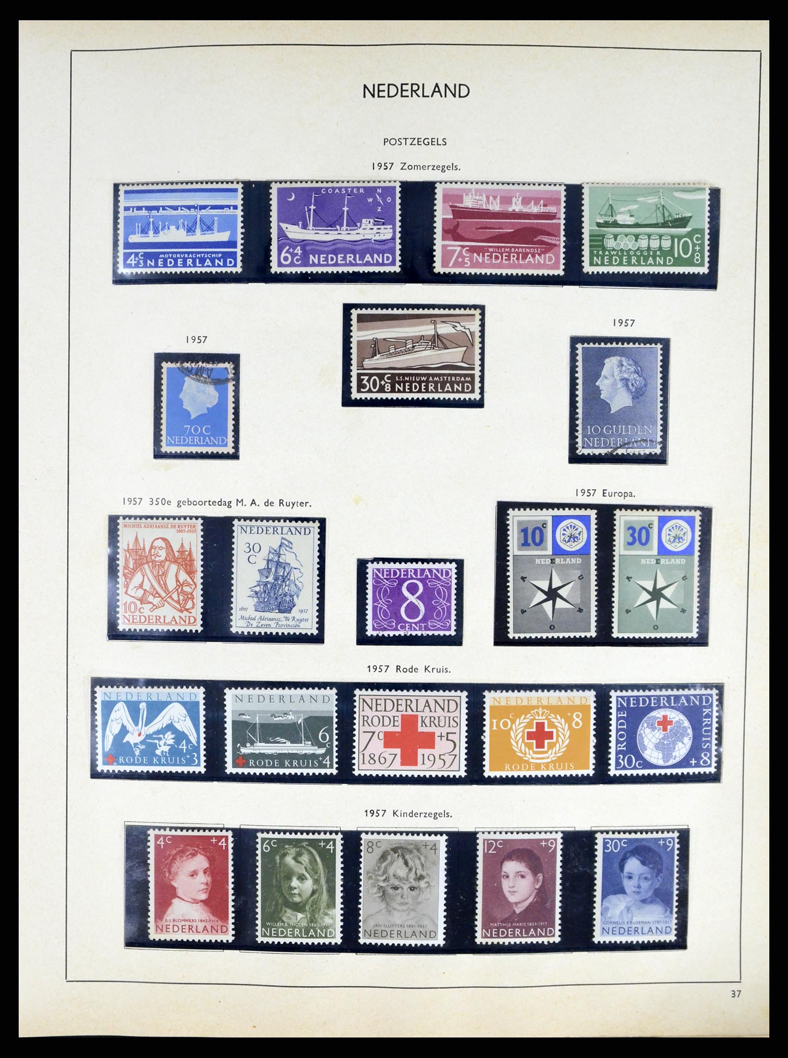 37618 033 - Stamp collection 37618 Netherlands and territories 1852-1972.