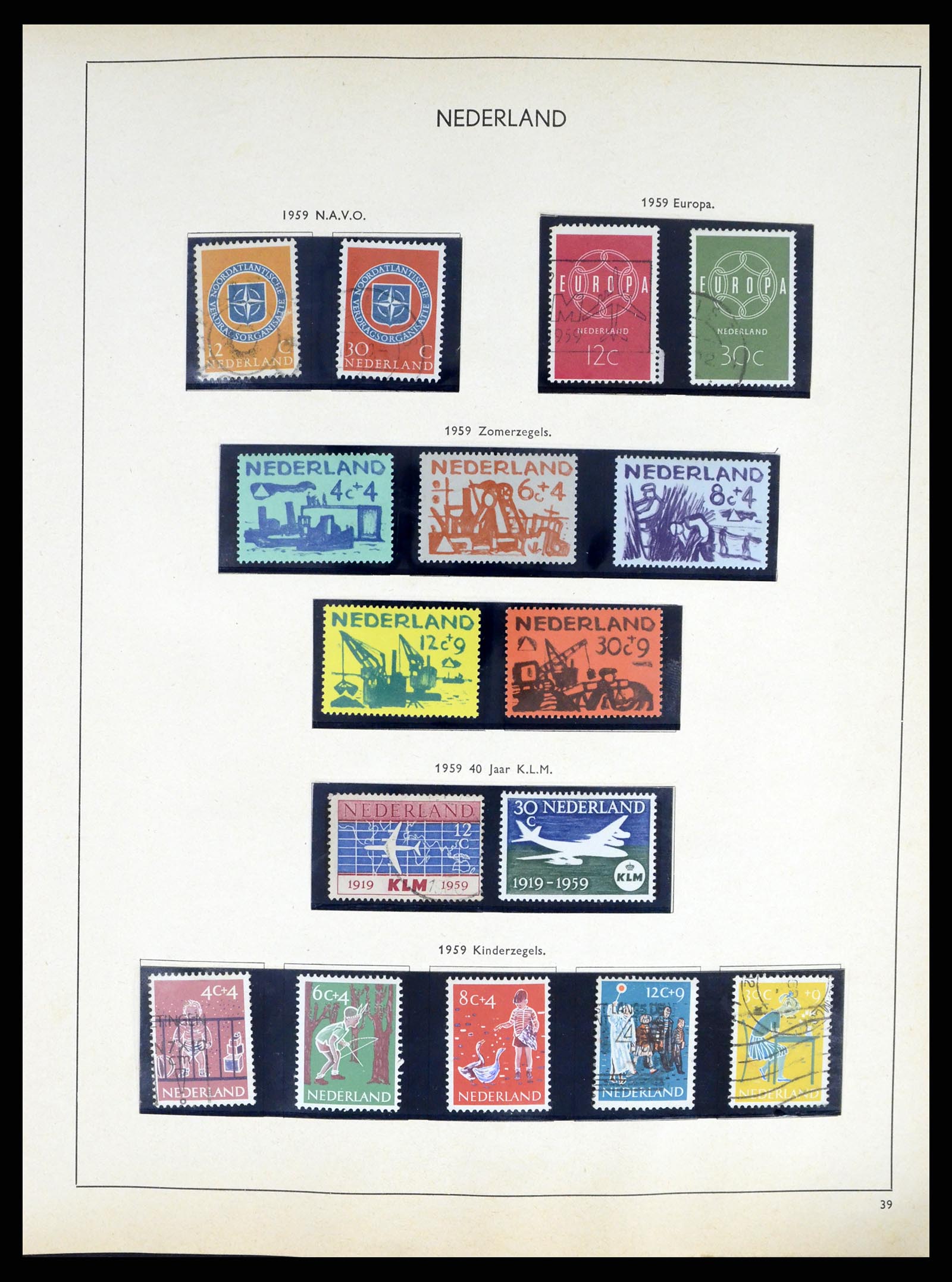 37618 035 - Stamp collection 37618 Netherlands and territories 1852-1972.