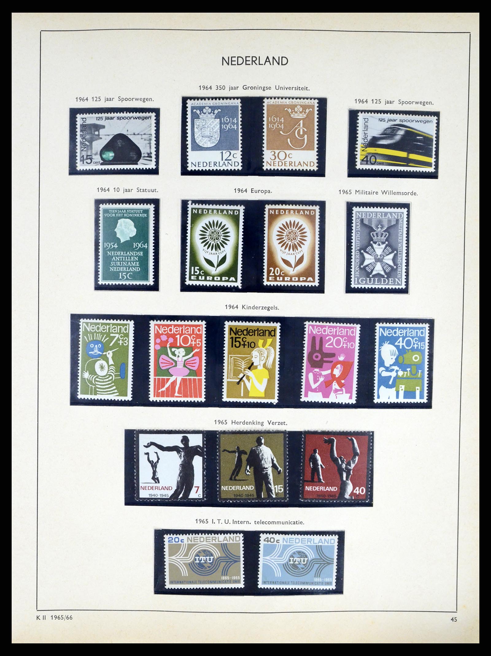 37618 041 - Stamp collection 37618 Netherlands and territories 1852-1972.