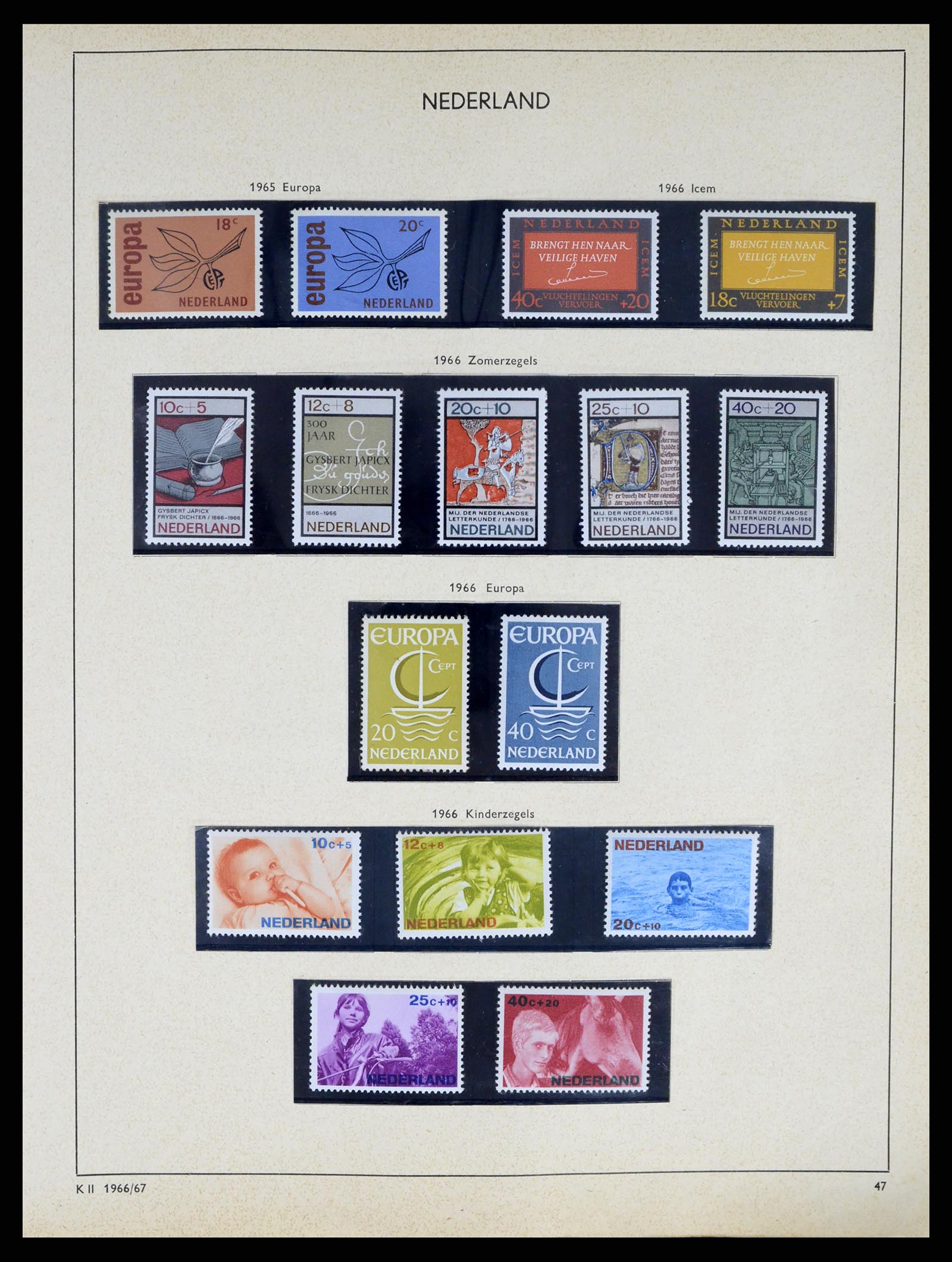 37618 044 - Stamp collection 37618 Netherlands and territories 1852-1972.