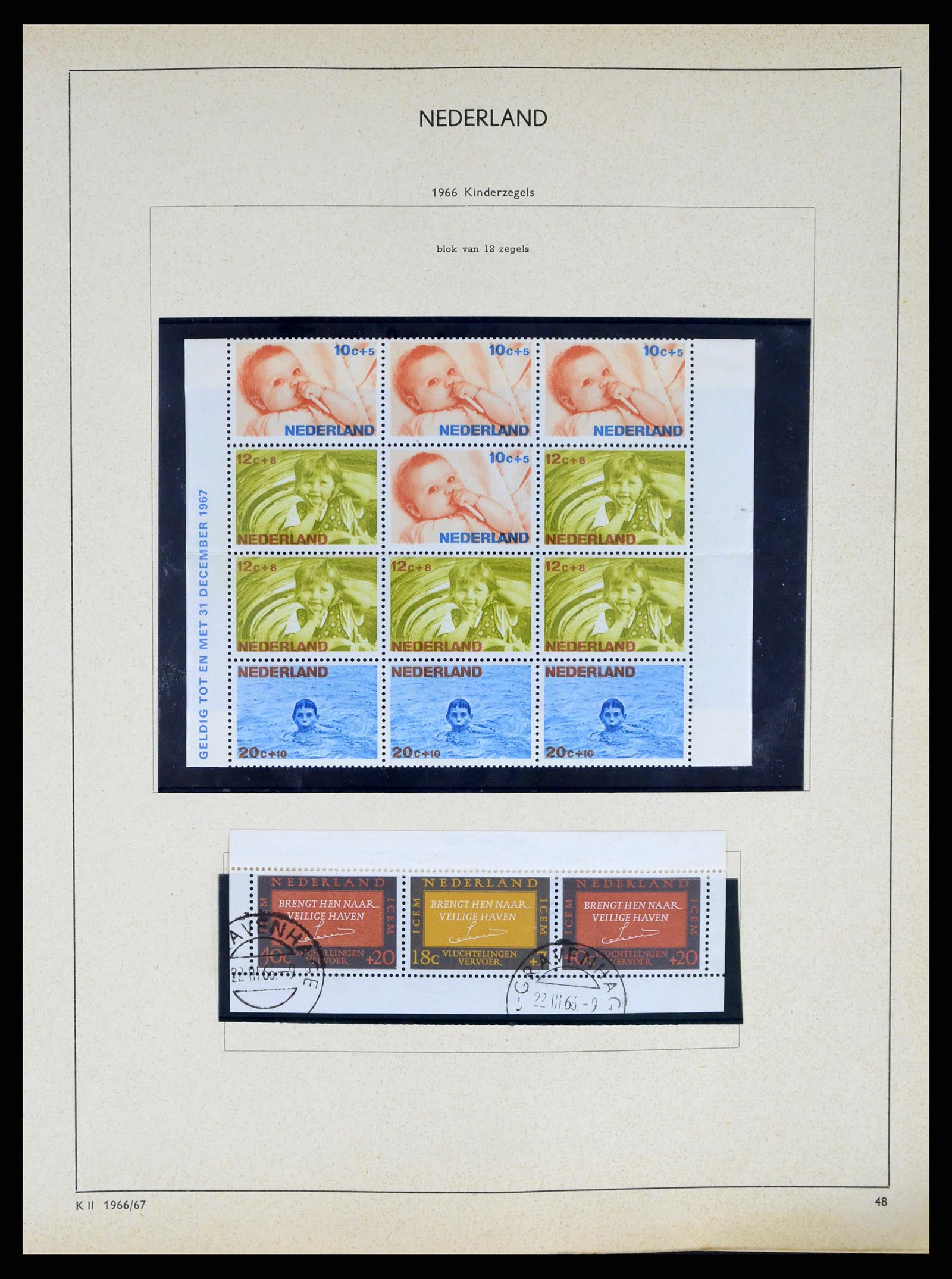 37618 045 - Stamp collection 37618 Netherlands and territories 1852-1972.