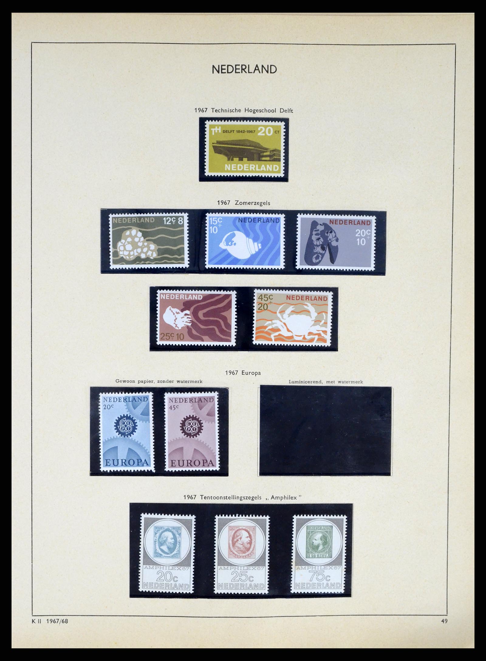 37618 046 - Stamp collection 37618 Netherlands and territories 1852-1972.
